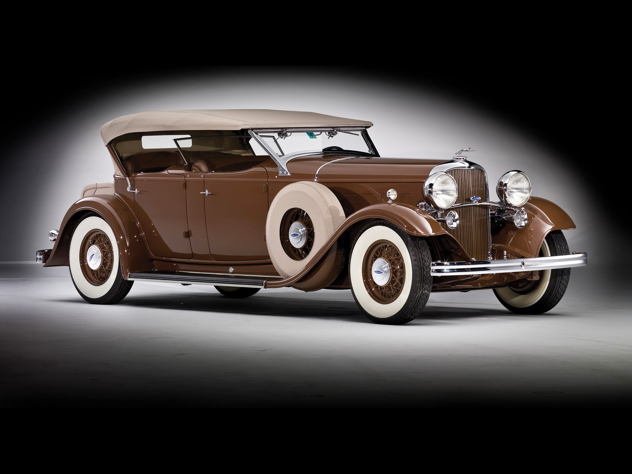 1932, 1080P, dual, model kb, brunn, windshield, retro, phaeton, lincoln, HD Wallpaper