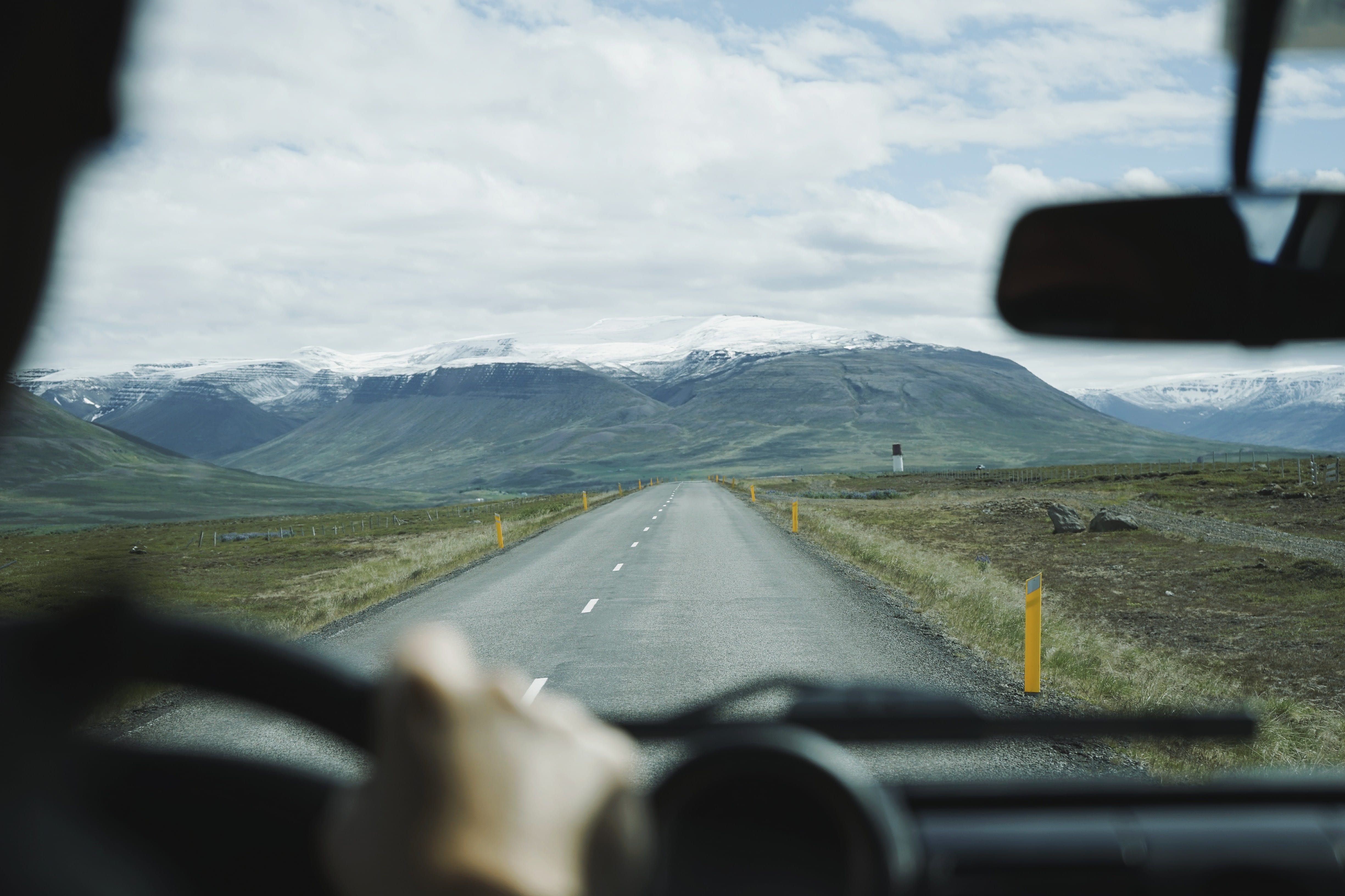 4K, transparent, transportation, scenics - nature, diminishing perspective, motor vehicle, beauty in nature, nature, road Trip, daytime, snowcapped mountain, HD Wallpaper