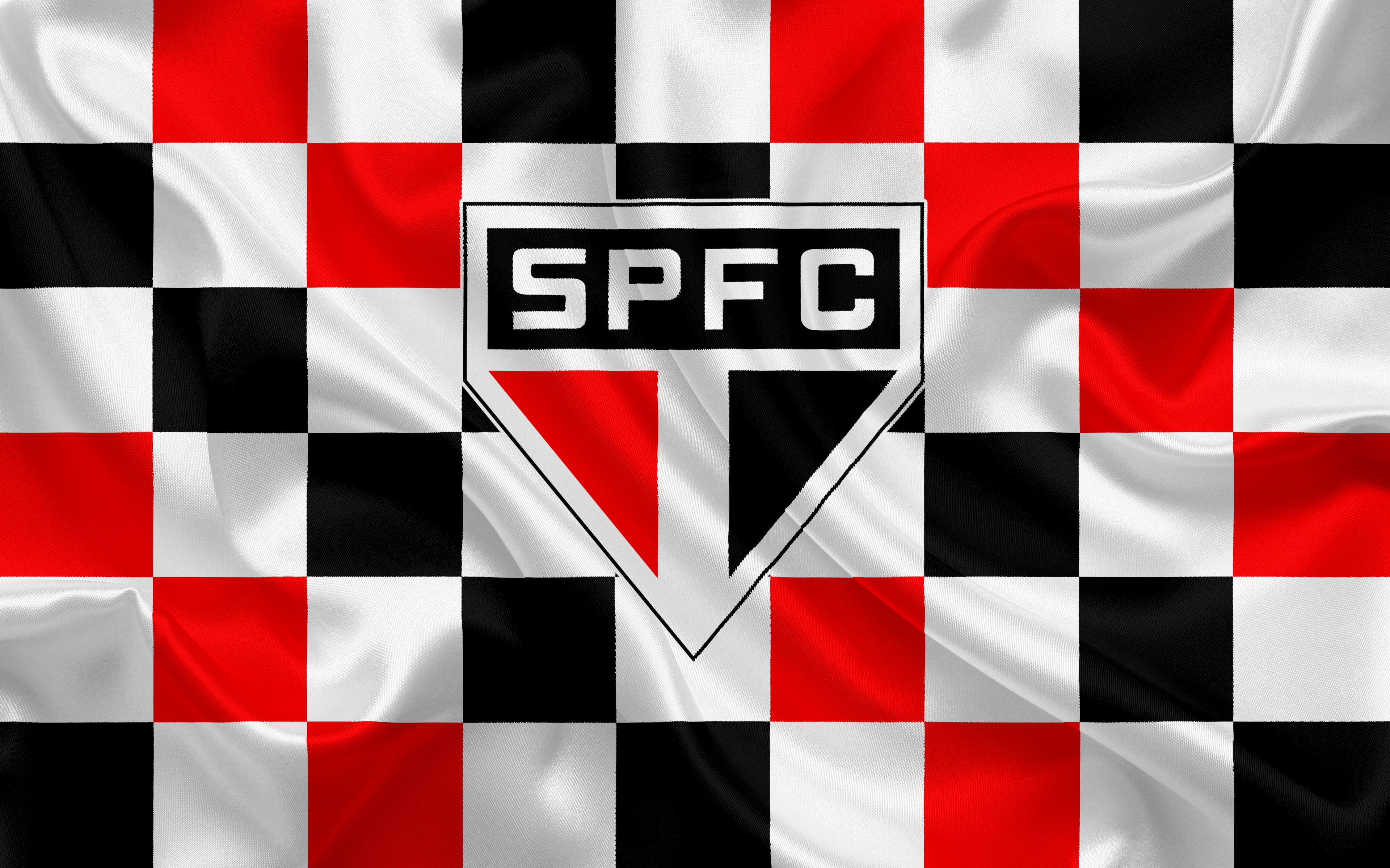 Soccer, Emblem, Logo, São Paulo FC, 4K, HD Wallpaper