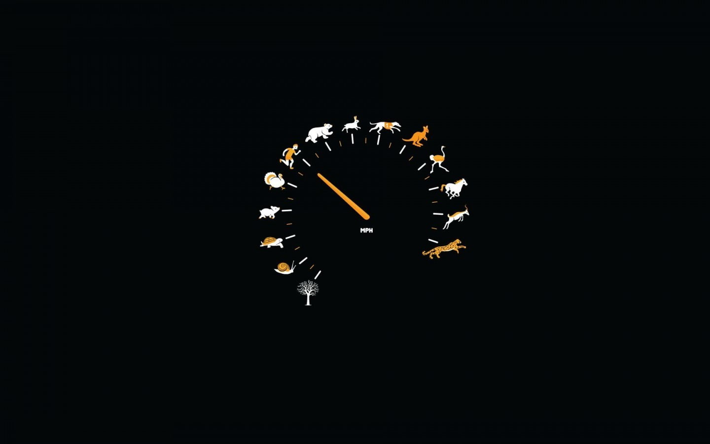 humor, minimalism, speedometer, 720P, HD Wallpaper