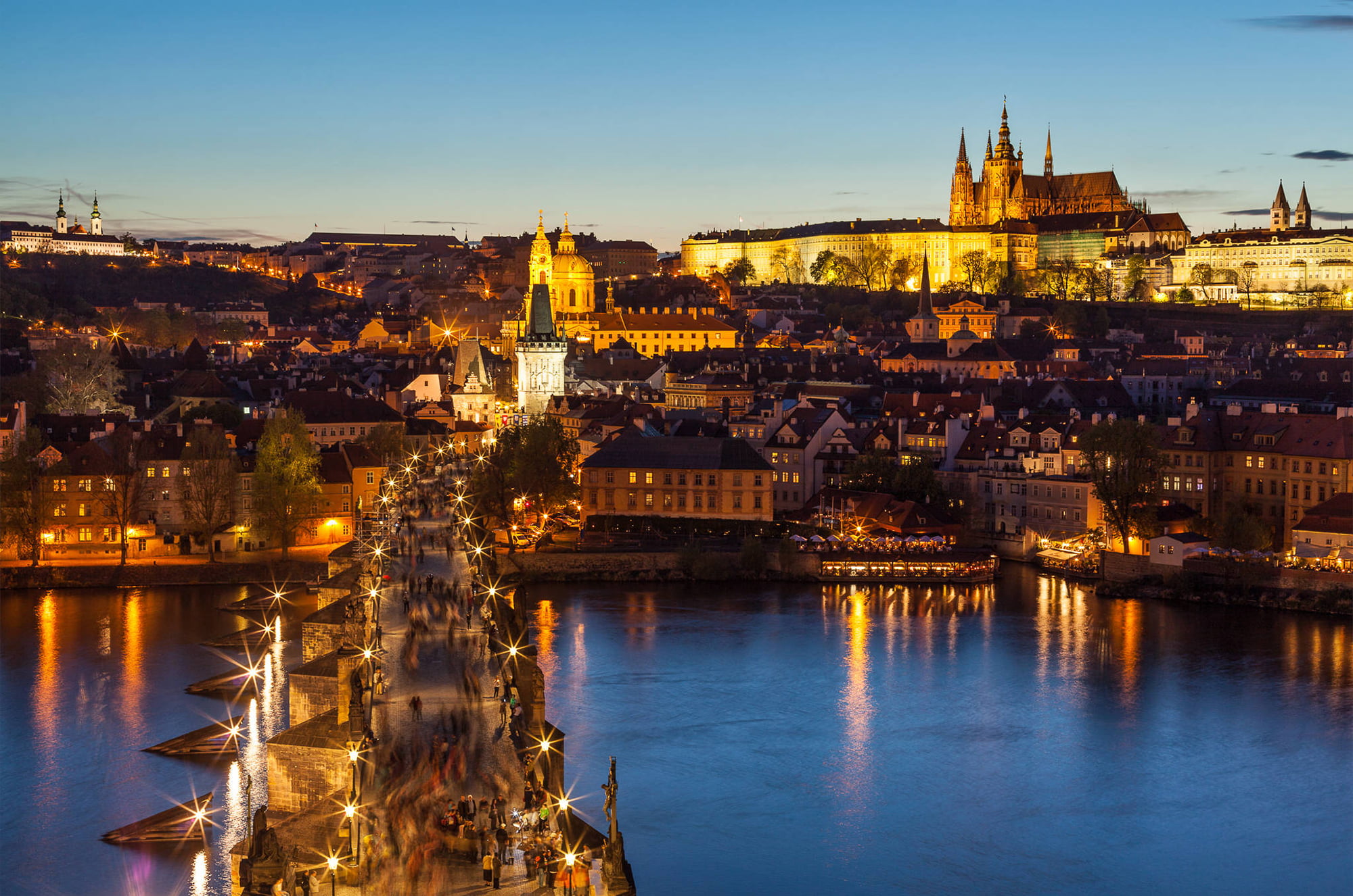 connection, home, europe, medieval, people, 1080P, city, charles I Of England, cathedral, lighting, building Exterior, residential district, Hradčany, HD Wallpaper