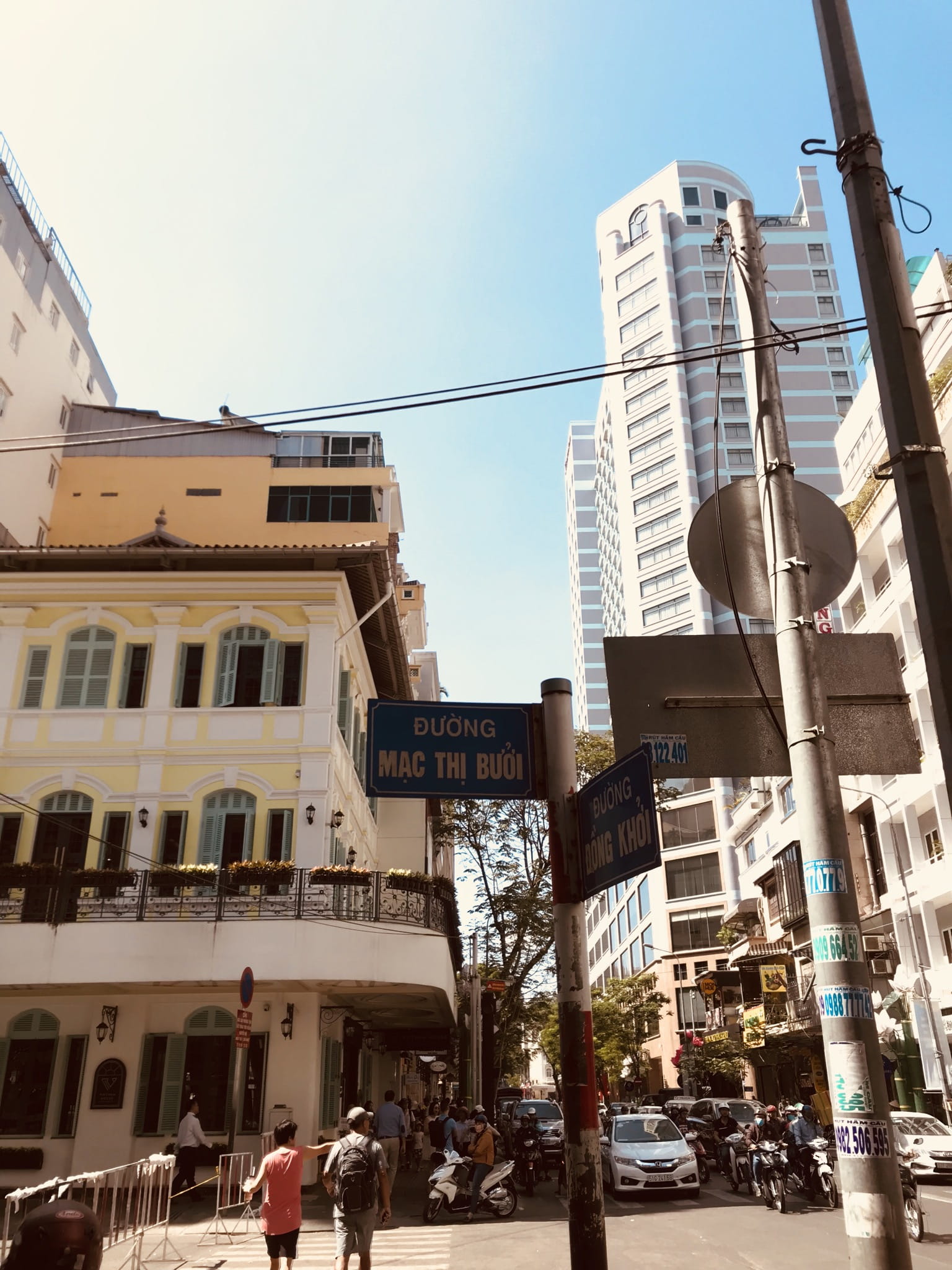 sky, vietnam, saigon, nature, light, architecture, street, communication, built structure, city, building, road signal, skyscraper, day, 1080P, road, transportation, Phone HD Wallpaper