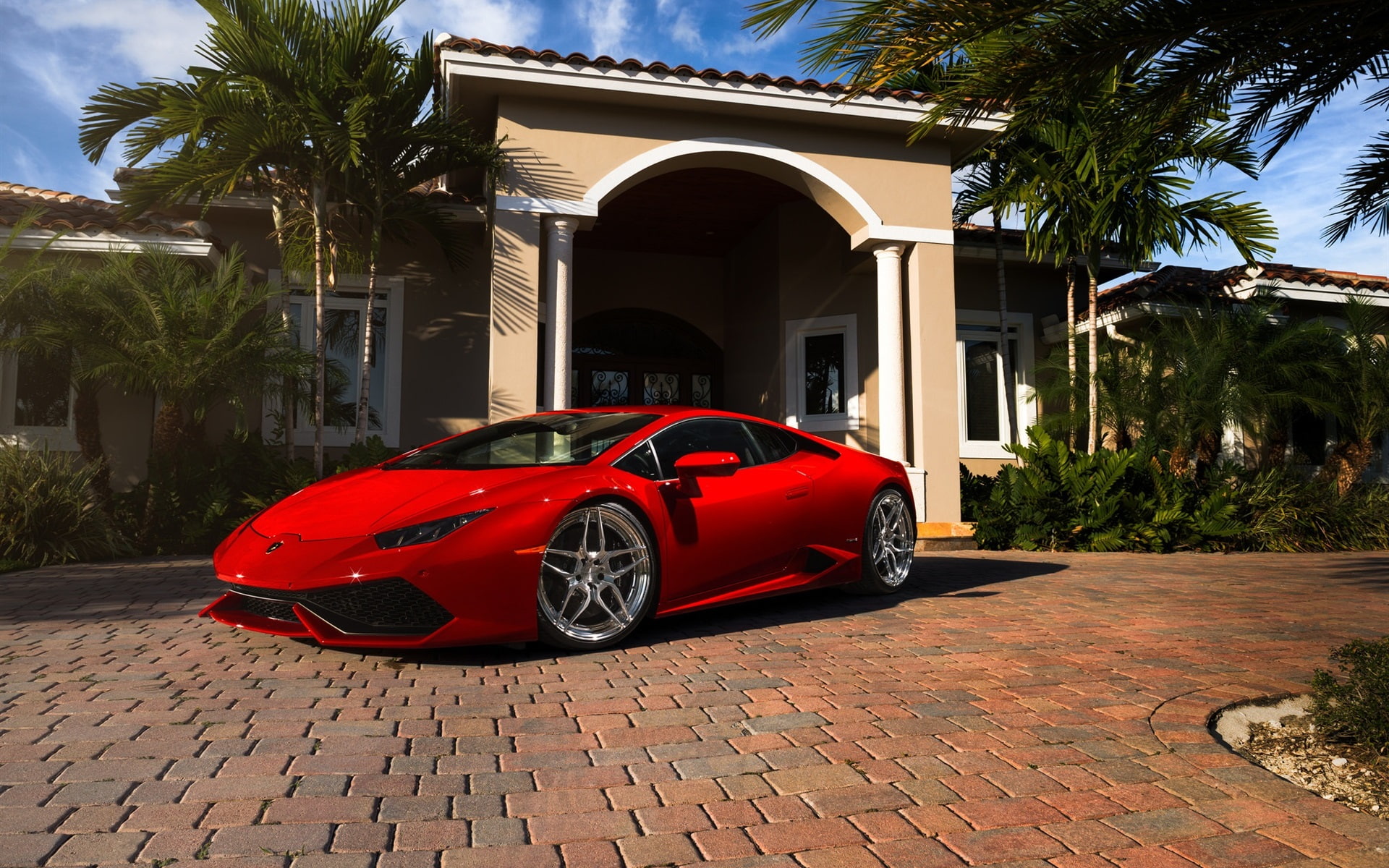 Miami, Lamborghini, huracan, Supercar, Red, Florida, 1080P, HD Wallpaper