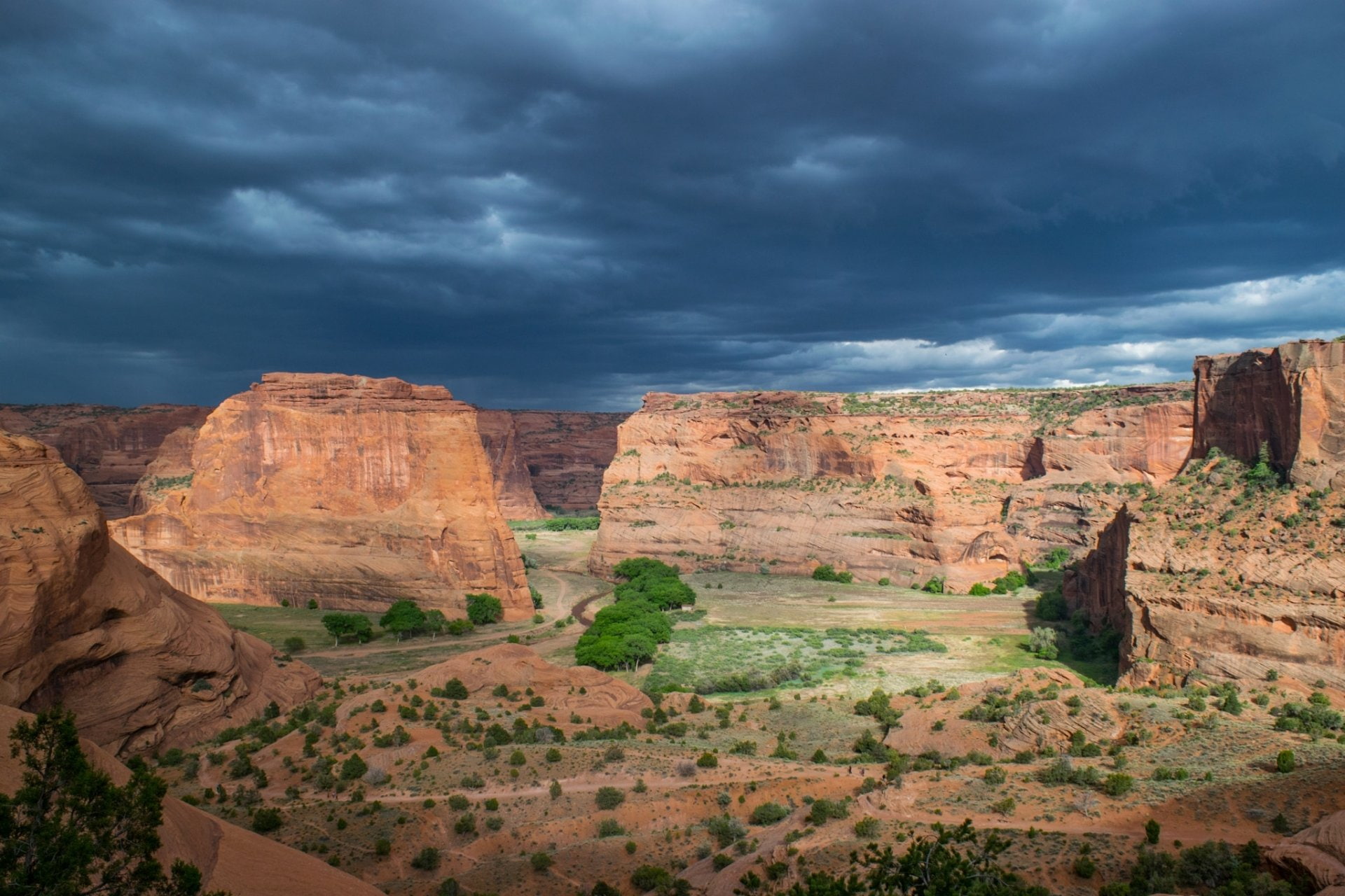 1080P, Canyons, Canyon, Cloud, Cliff, Canyon De Chelly National Monument, Nature, HD Wallpaper