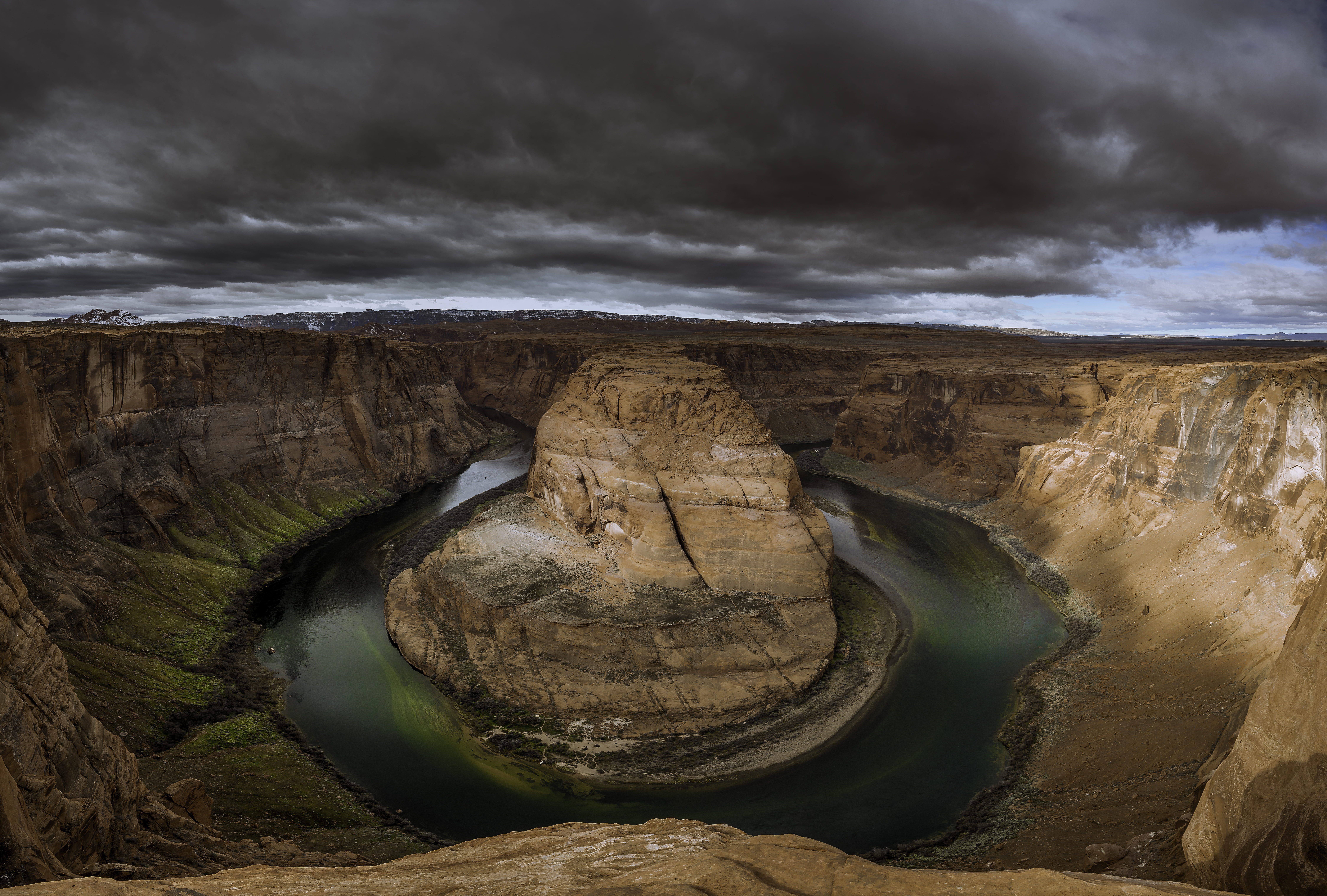 8K, non-urban scene, travel, park, bend, beauty in nature, landscape, nature, solid, rock, water, cloud - sky, tranquility, rock formation, arizona, outdoors, HD Wallpaper