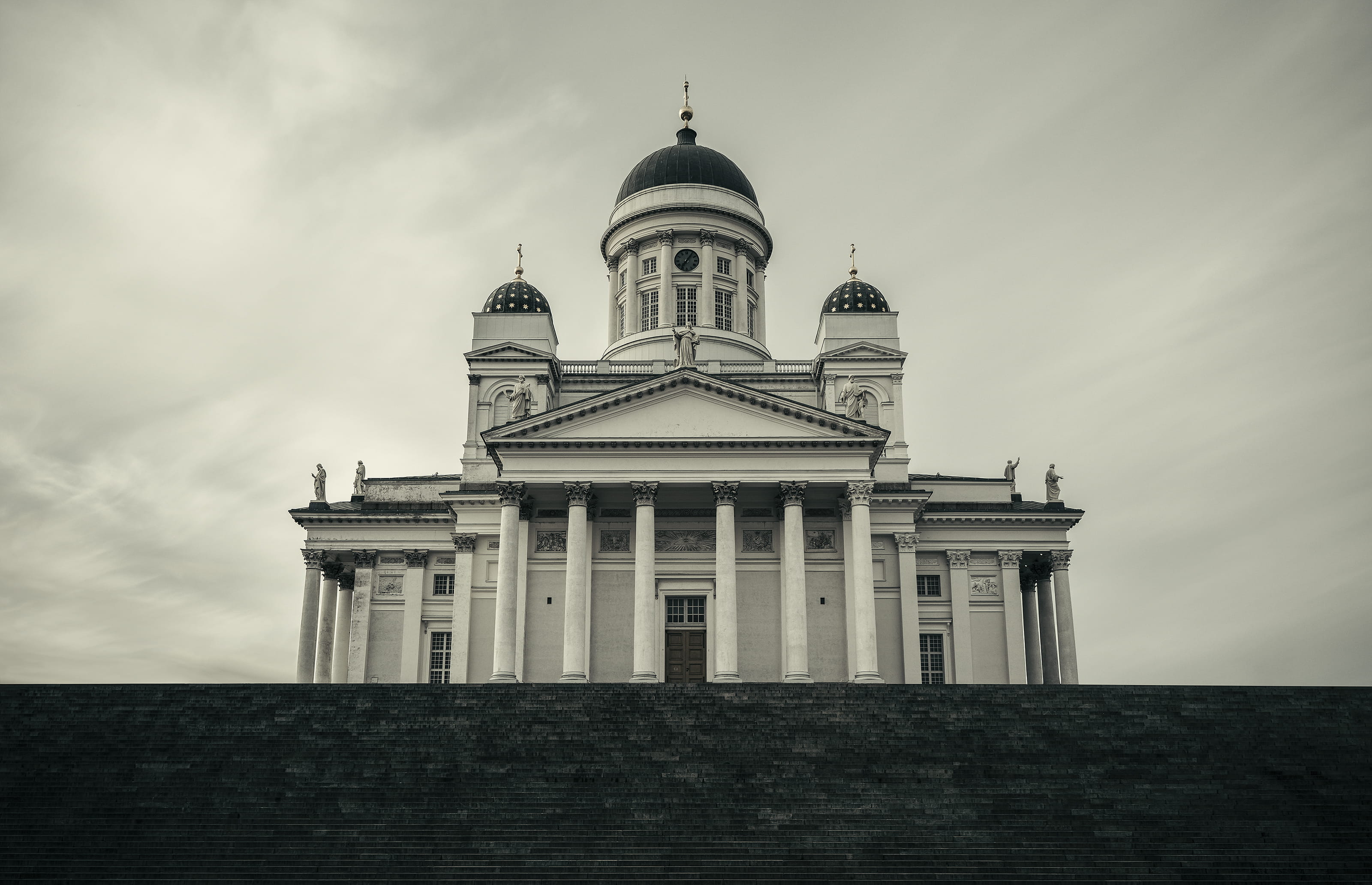 outdoors, helsinki cathedral, holy, city, day, belief, religion, helsingfors, swedish, gothic, dome, travel destinations, tourism, spirituality, landmark, HD Wallpaper