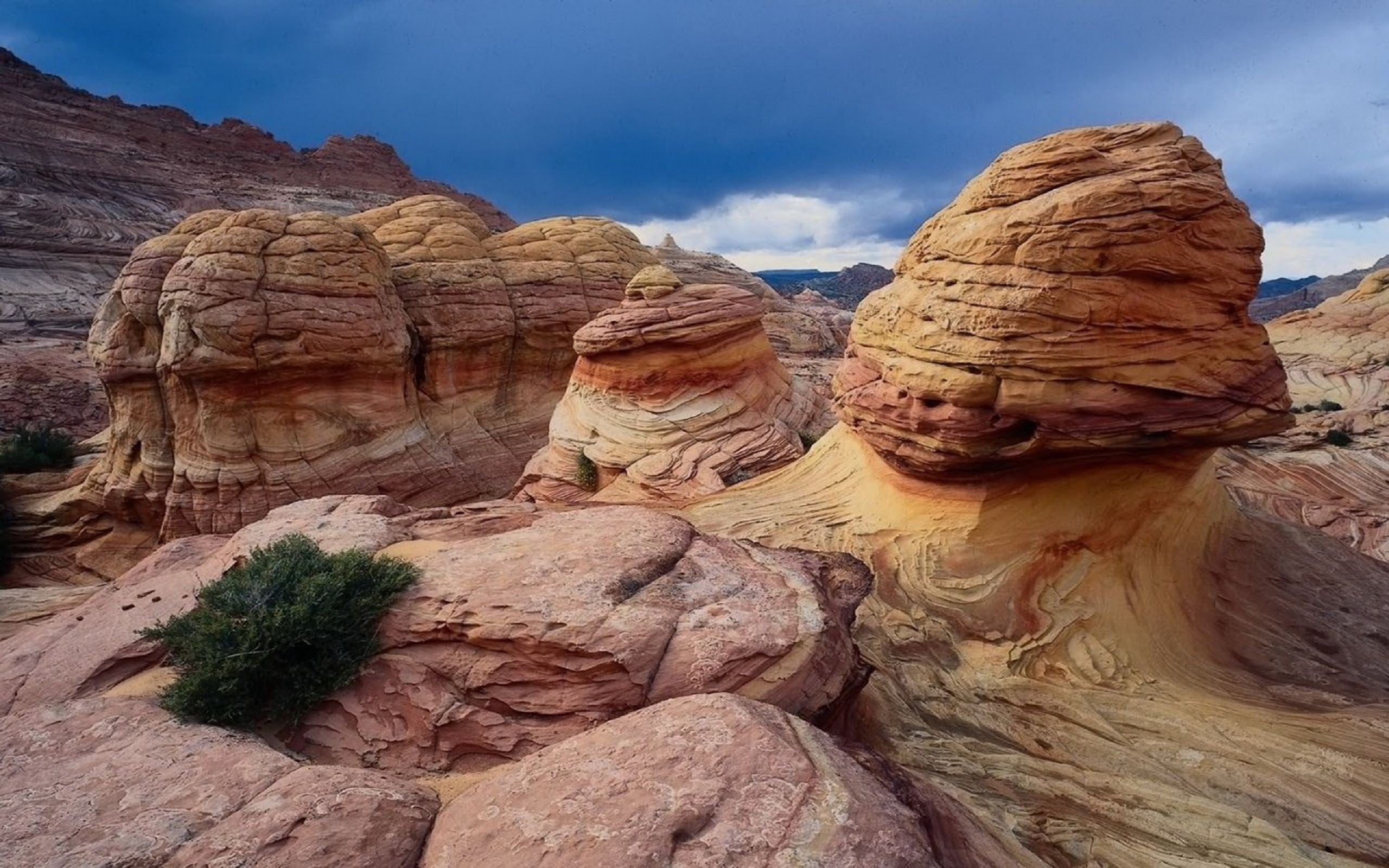 sand, beauty In Nature, nature, stone - Object, tranquil scene, physical geography, red, extreme Terrain, sandstone, valley, 2K, sky, cloud - sky, tranquility, HD Wallpaper