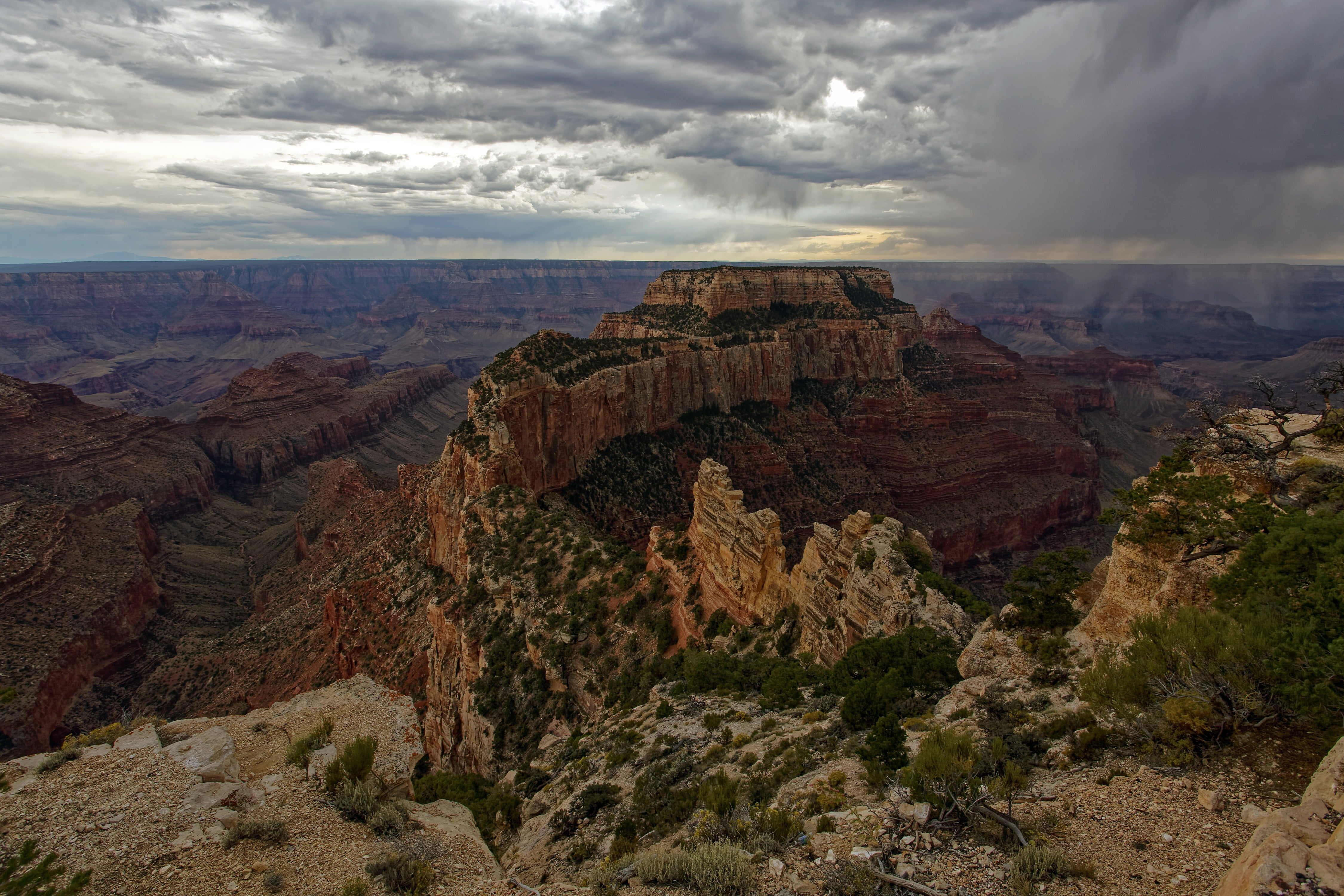 4K, North Rim, USA, Grand Canyon, HD Wallpaper