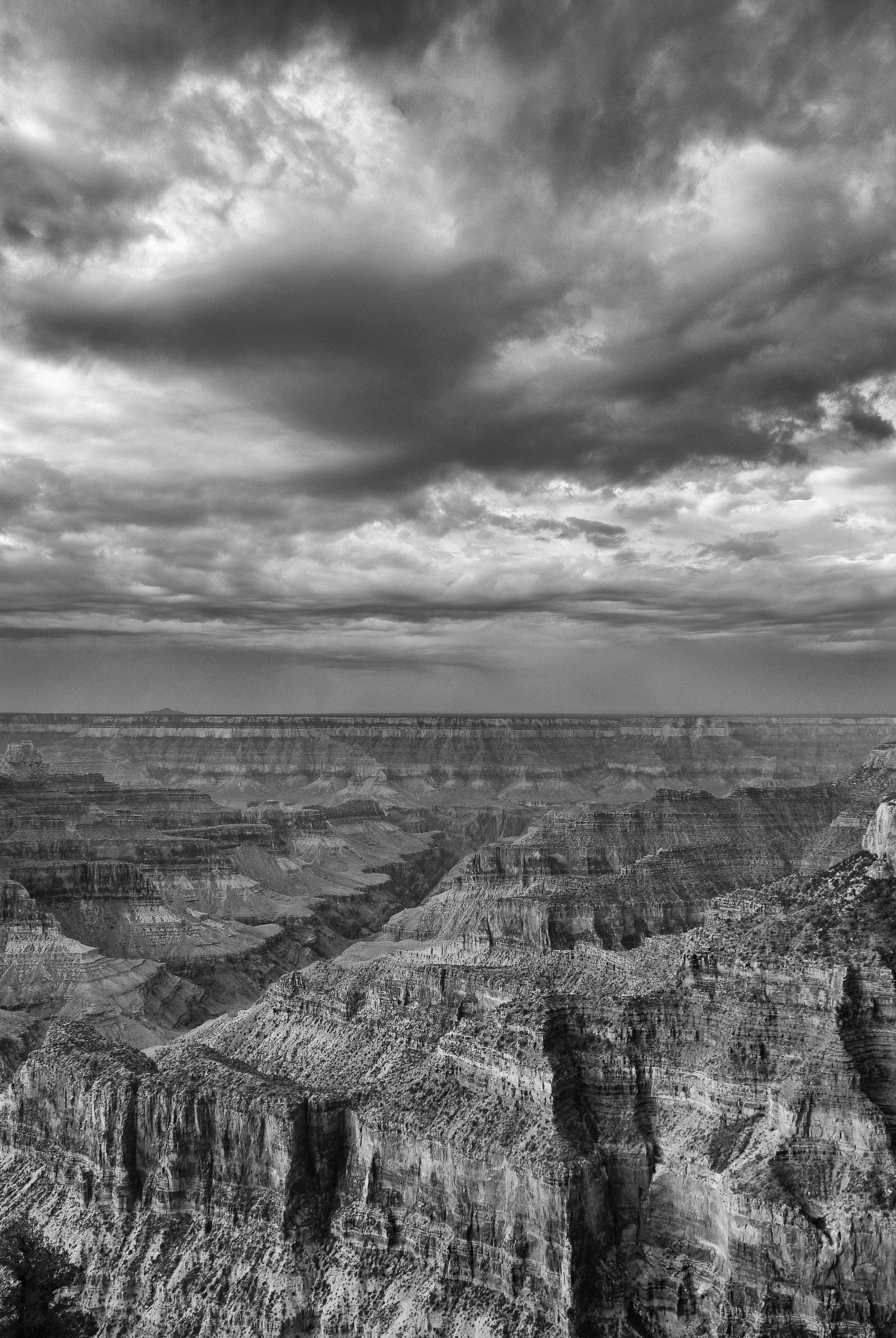 national park, grand canyon, tranquility, no people, horizon, rural scene, scenic, arizona, agriculture, canyon, mood, sky, horizon over land, tranquil scene, Phone HD Wallpaper