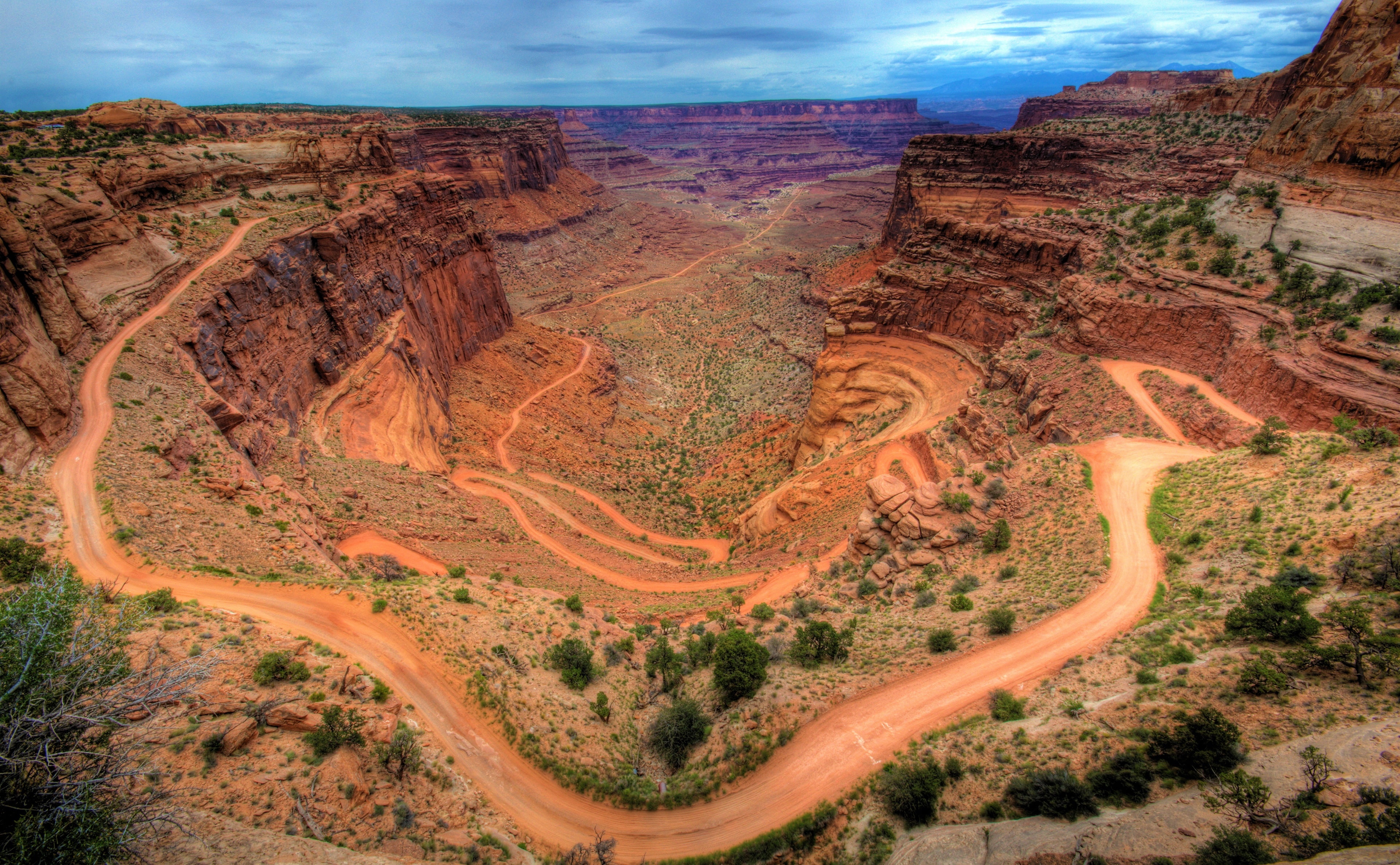 rock, environment, travel, eroded, no people, Nature, non-urban scene, idyllic, travel destinations, Canyonlands, hdr, landscape, tranquility, horseshoe, HD Wallpaper