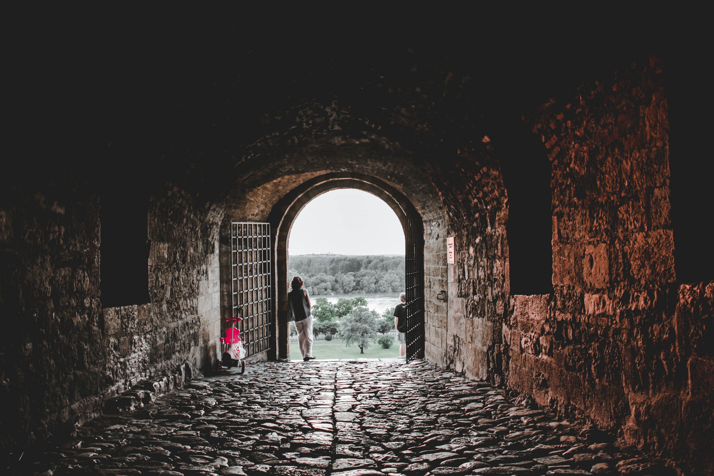 ancient, kalemegdan, history, stone wall, cobblestone, wall, built structure, forest, day, architecture, arch, building, leisure activity, beograd, building exterior, HD Wallpaper