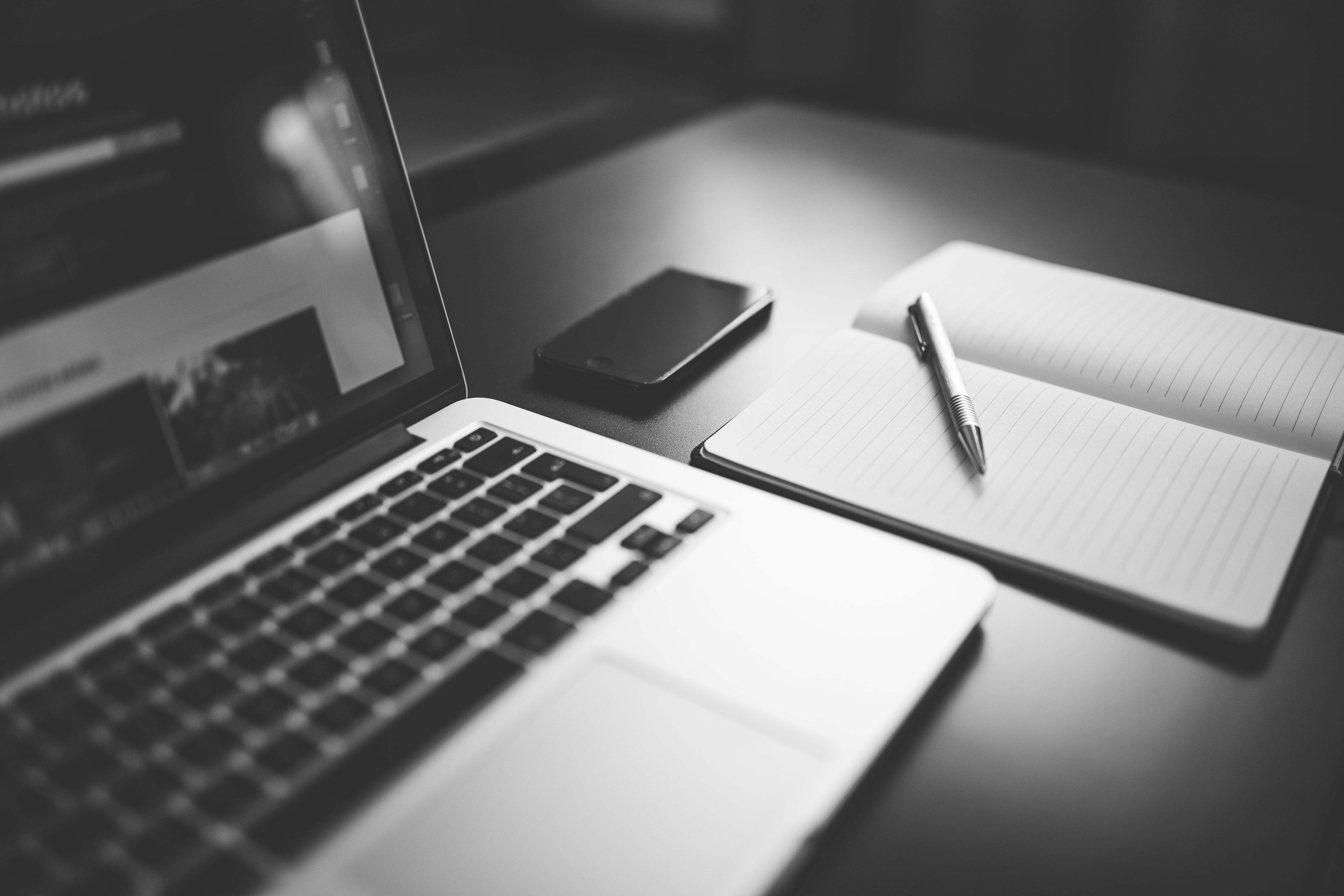 computer, connection, pen, technology, portable information device, wireless technology, table, indoors, photo, blank, desk, macbook pro, computer keyboard, HD Wallpaper