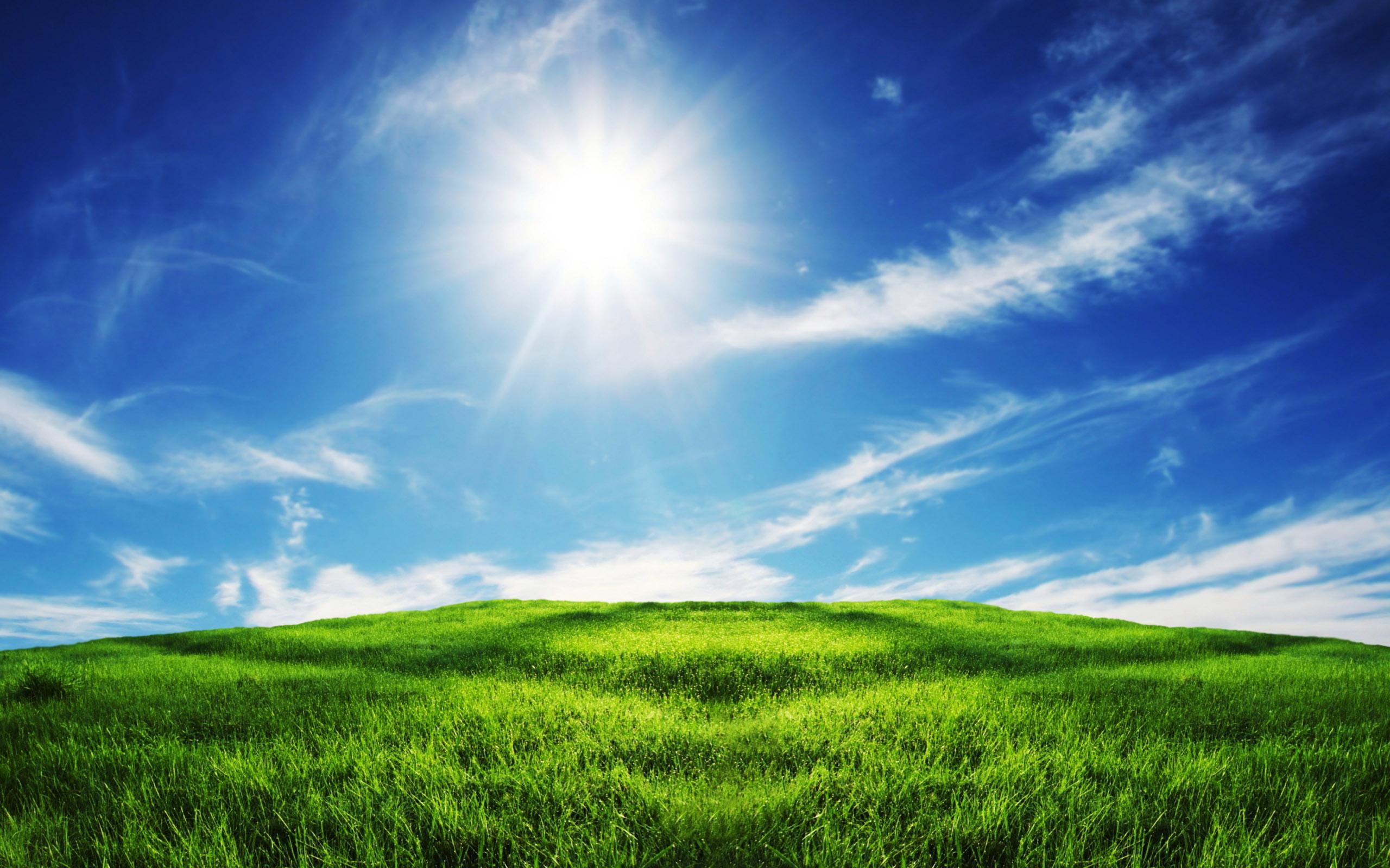 grassy, landscape, nature and landscape, 2K, field, dream, green, HD Wallpaper