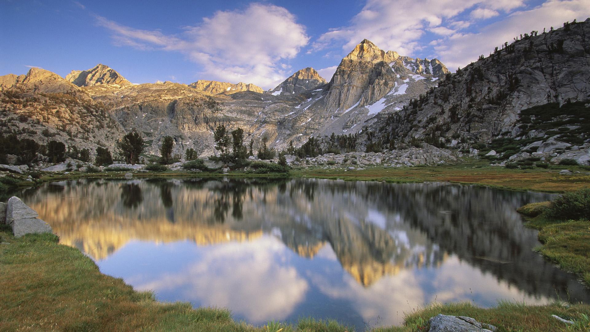 painted lady, california, lady, painted, 3d and abstract, kings canyon national park, lake, 1080P, HD Wallpaper