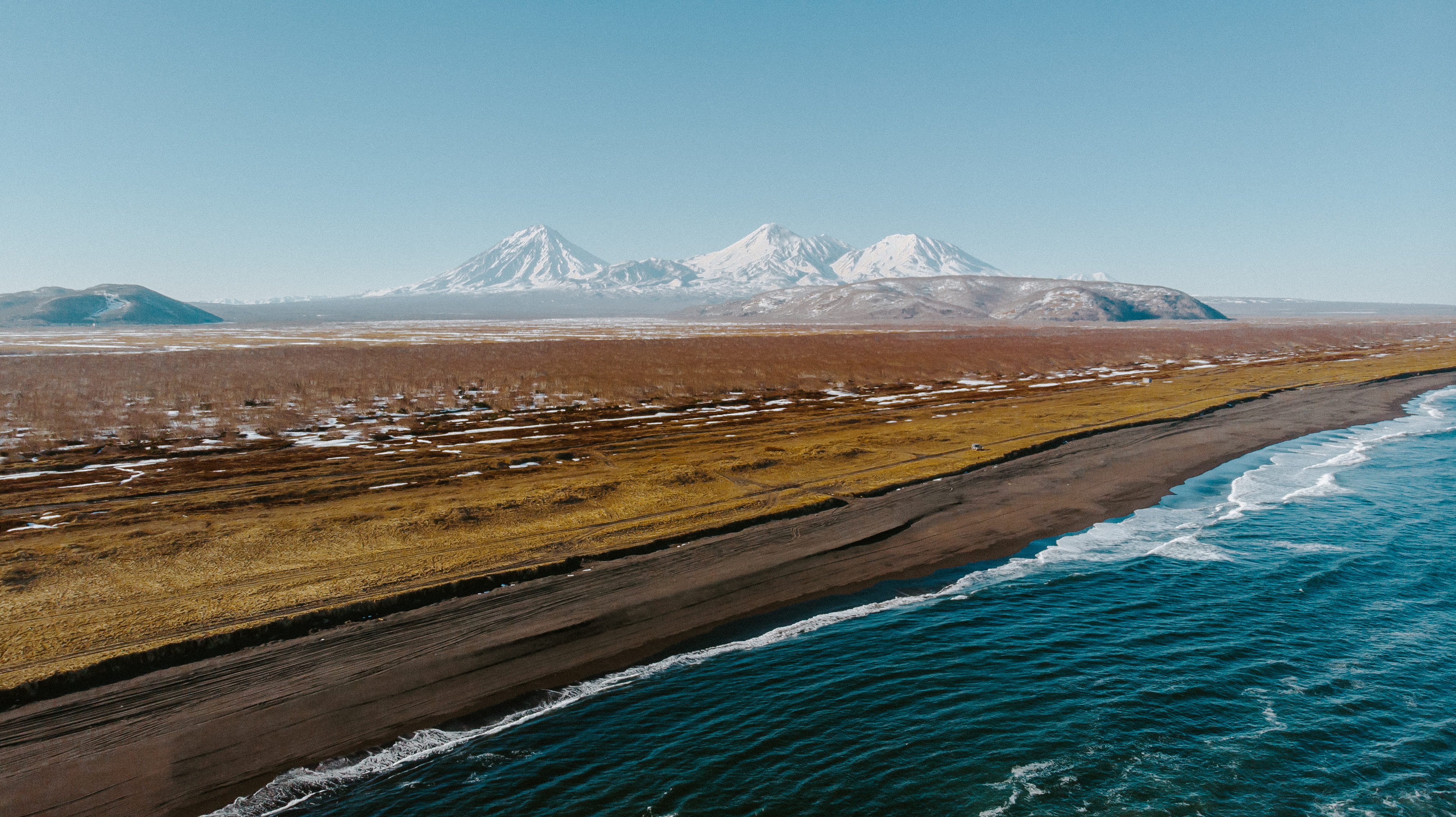 russianexplorers, ocean, environment, snow, snowcapped mountain, plateau, adventure, russia, animal wildlife, scenery, travel, tranquil scene, mykamchatka, HD Wallpaper