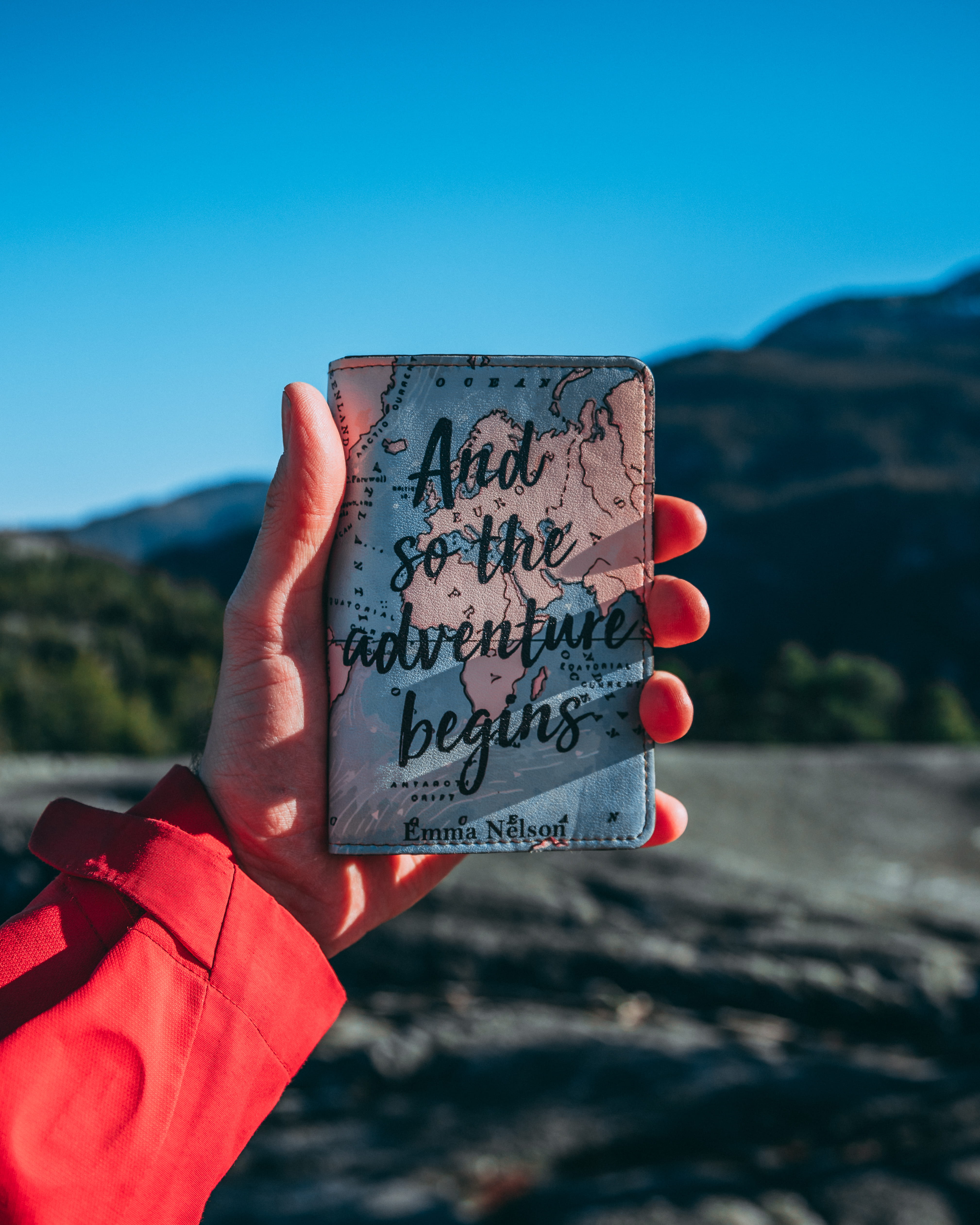goblet, mountain, day, and so the adventure begins, human, focus on foreground, human body part, hand, apparel, pacific northwest, card, human hand, rock, Phone HD Wallpaper