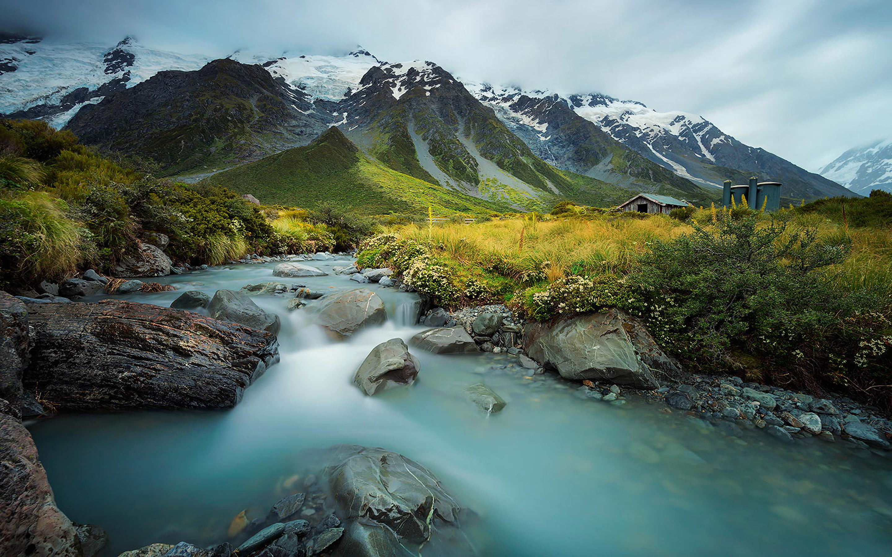 mountains, no people, landscape, riverbank, environment, grass, island, mountain range, flowing, flowing water, south, tree, motion, mountain, desktop, HD Wallpaper