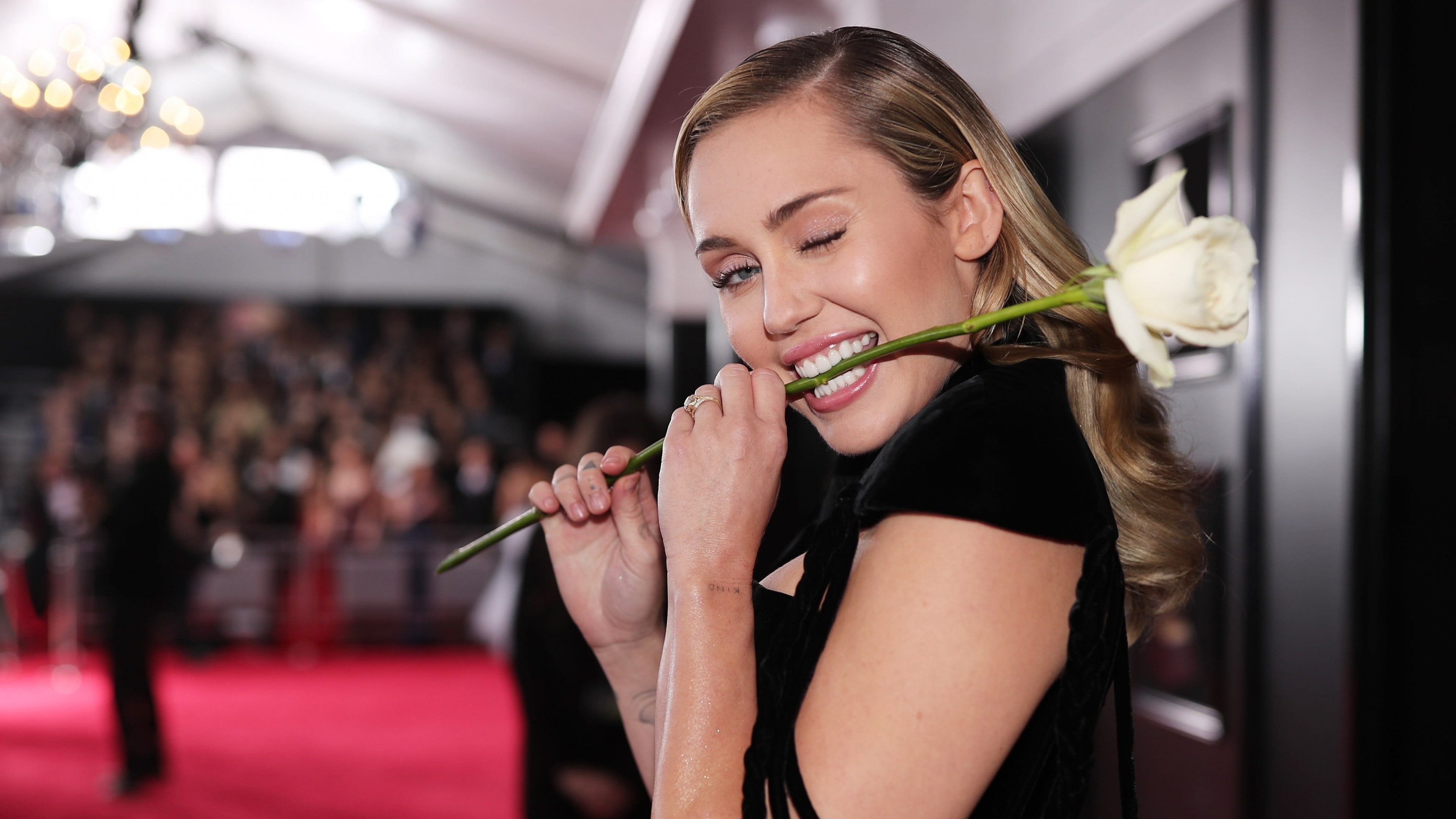 photo, Grammy 2018, miley, cyrus, 4K, Miley Cyrus, 4k, HD Wallpaper