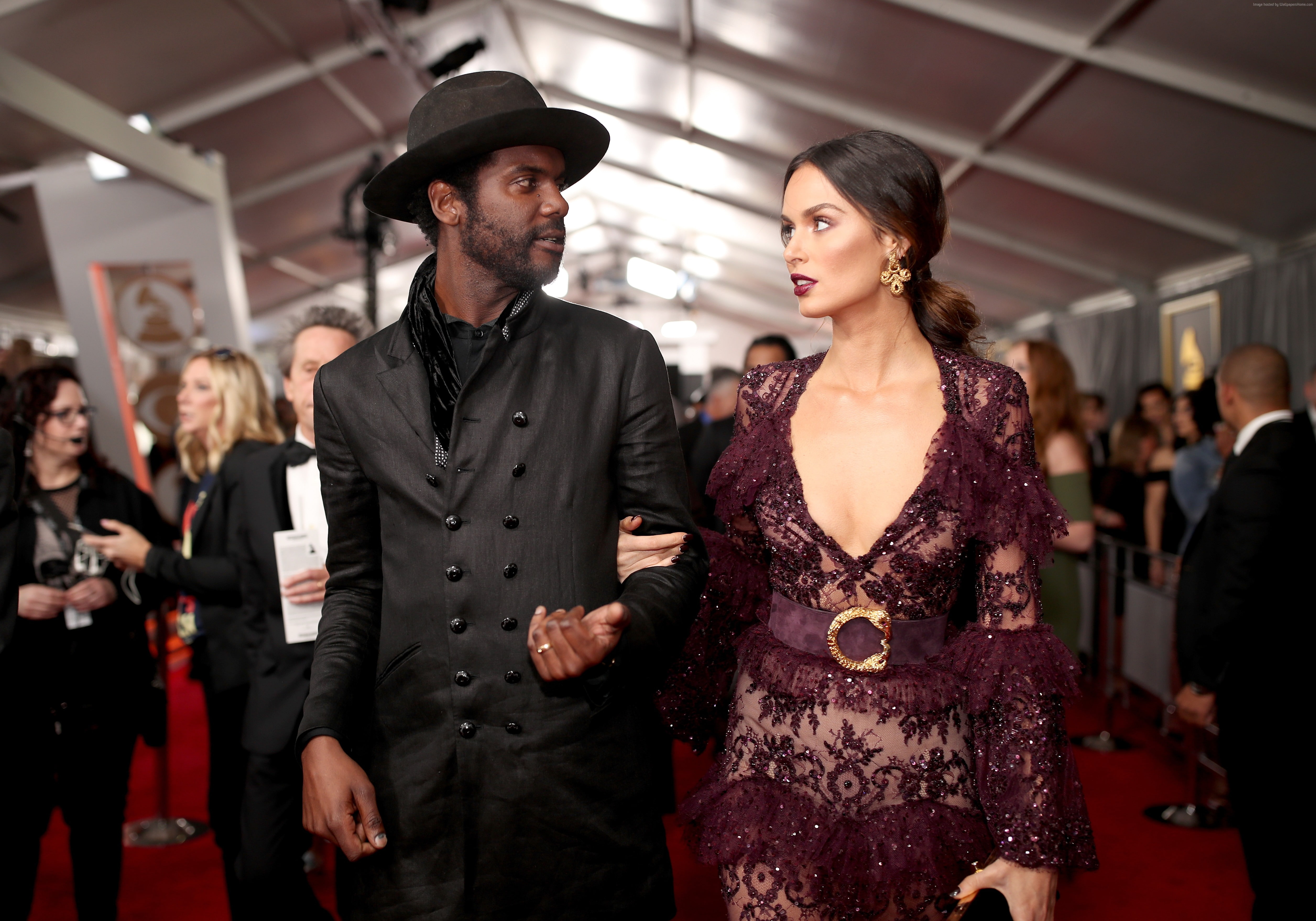 4K, Grammy 2017, Gary Clark Jr, Nicole Trunfio, HD Wallpaper