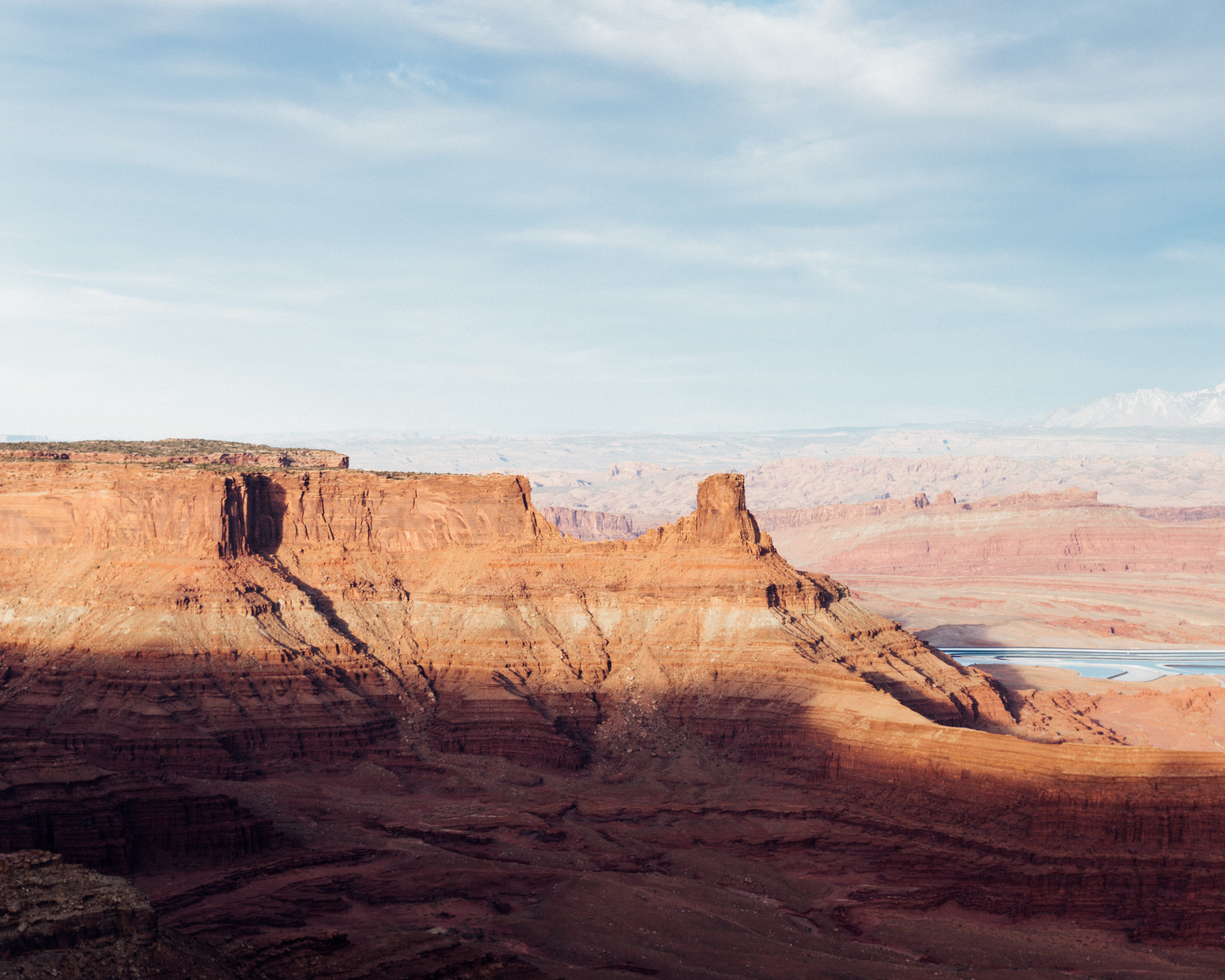 grand, 4K, utah, beauty in nature, deserted landscape, physical geography, solid, tranquility, sandstone, tarvel, geology, cloud - sky, non-urban scene, HD Wallpaper