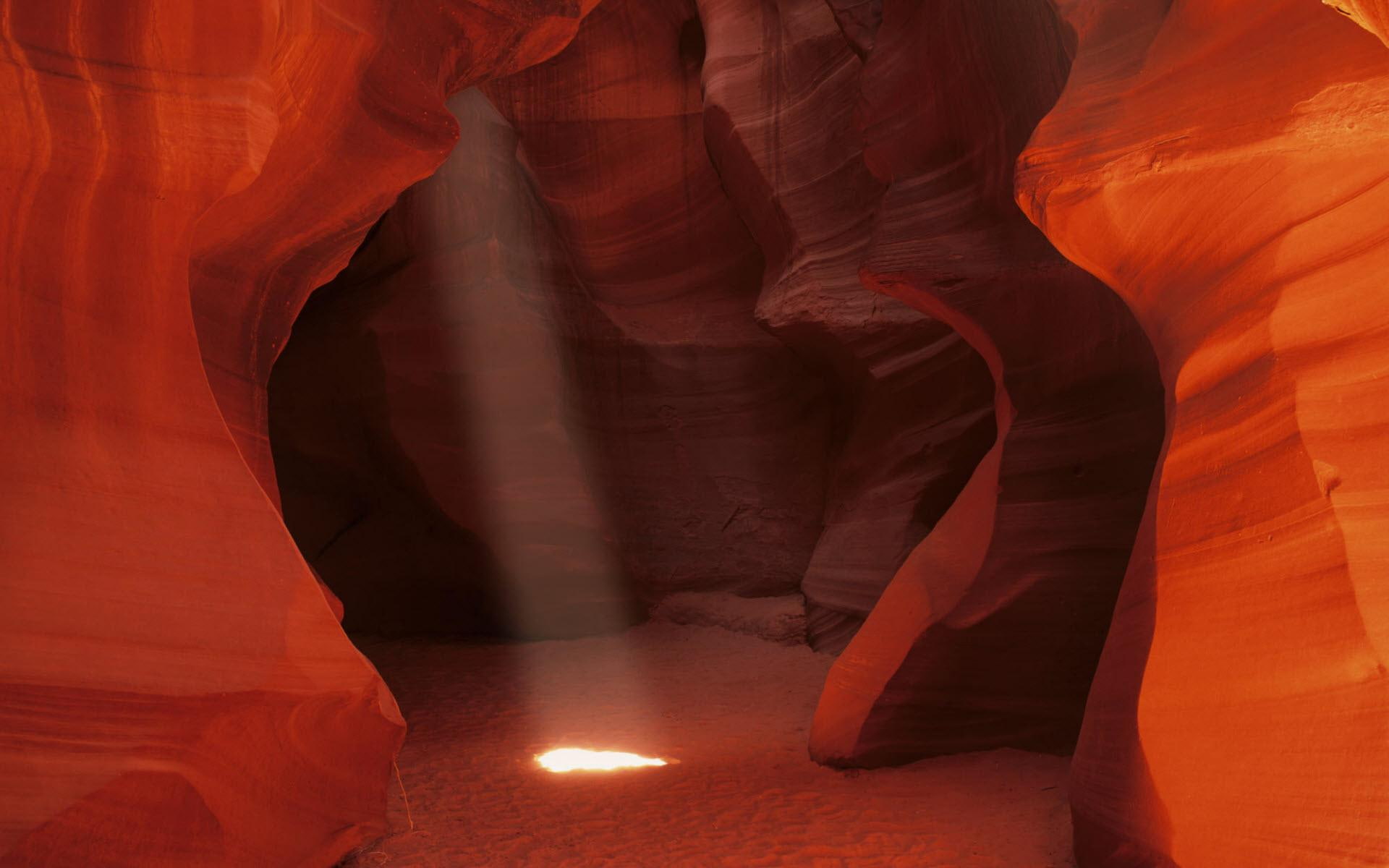 antilope, light, ray, 1080P, nature and landscape, canyon, HD Wallpaper