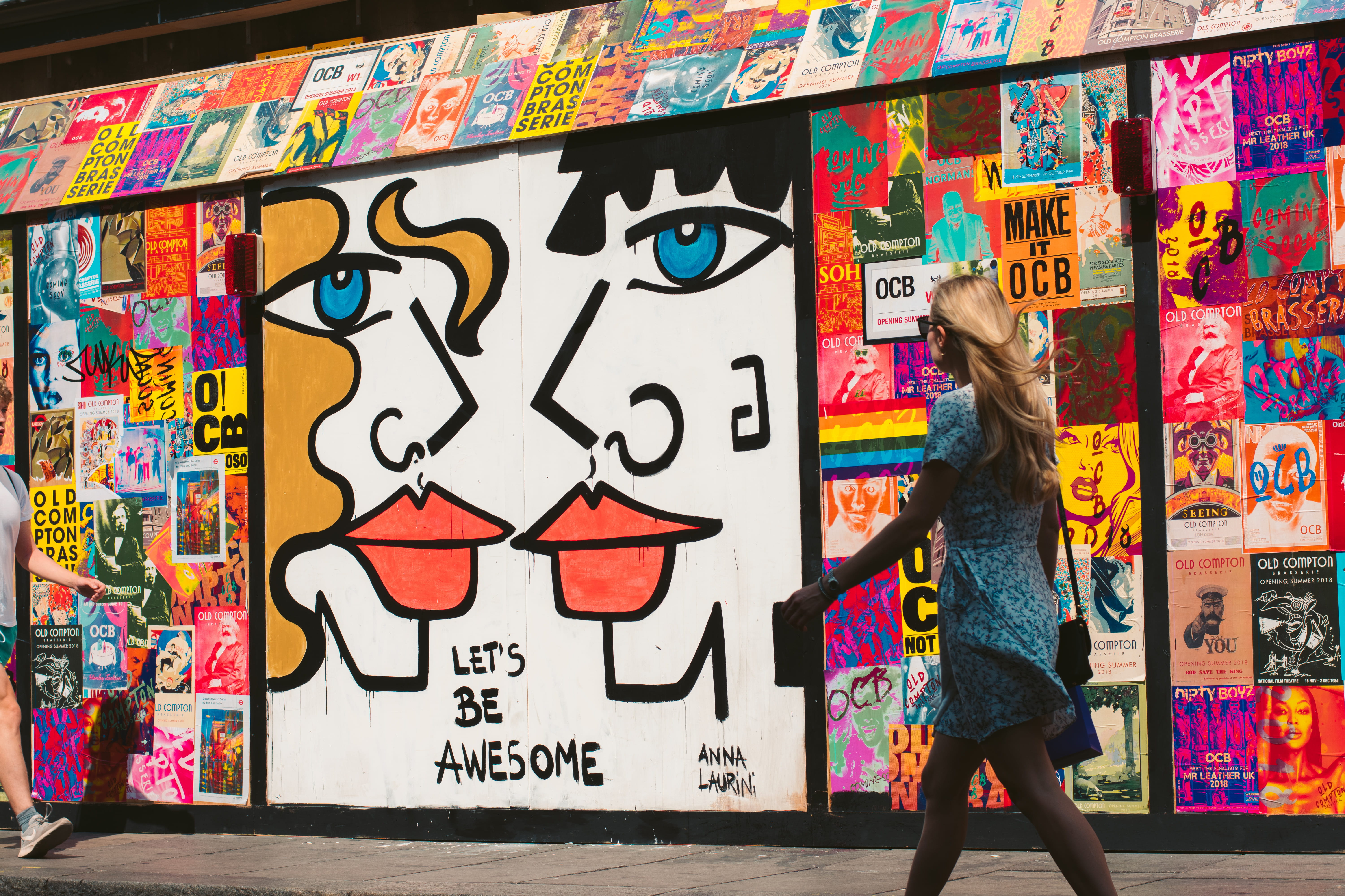 pride, walk, awesome, person, multi Colored, street, walking, summer, unity, people, color, woman, passes, poster, pavement, street art, sidewalk, vibrant, HD Wallpaper