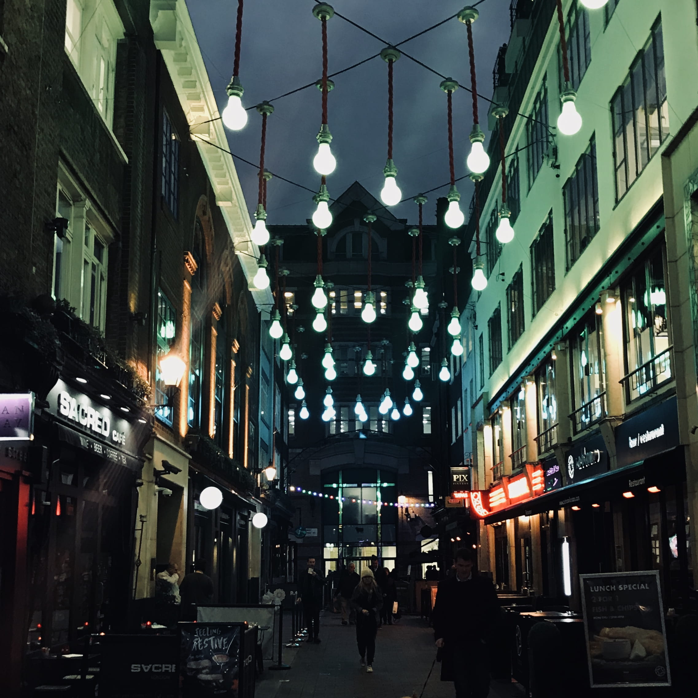 consumerism, background, color, 1080P, cafe, building exterior, lighting equipment, people, city, outdoors, shop, lifestyles, london, buildings, architecture, Phone HD Wallpaper
