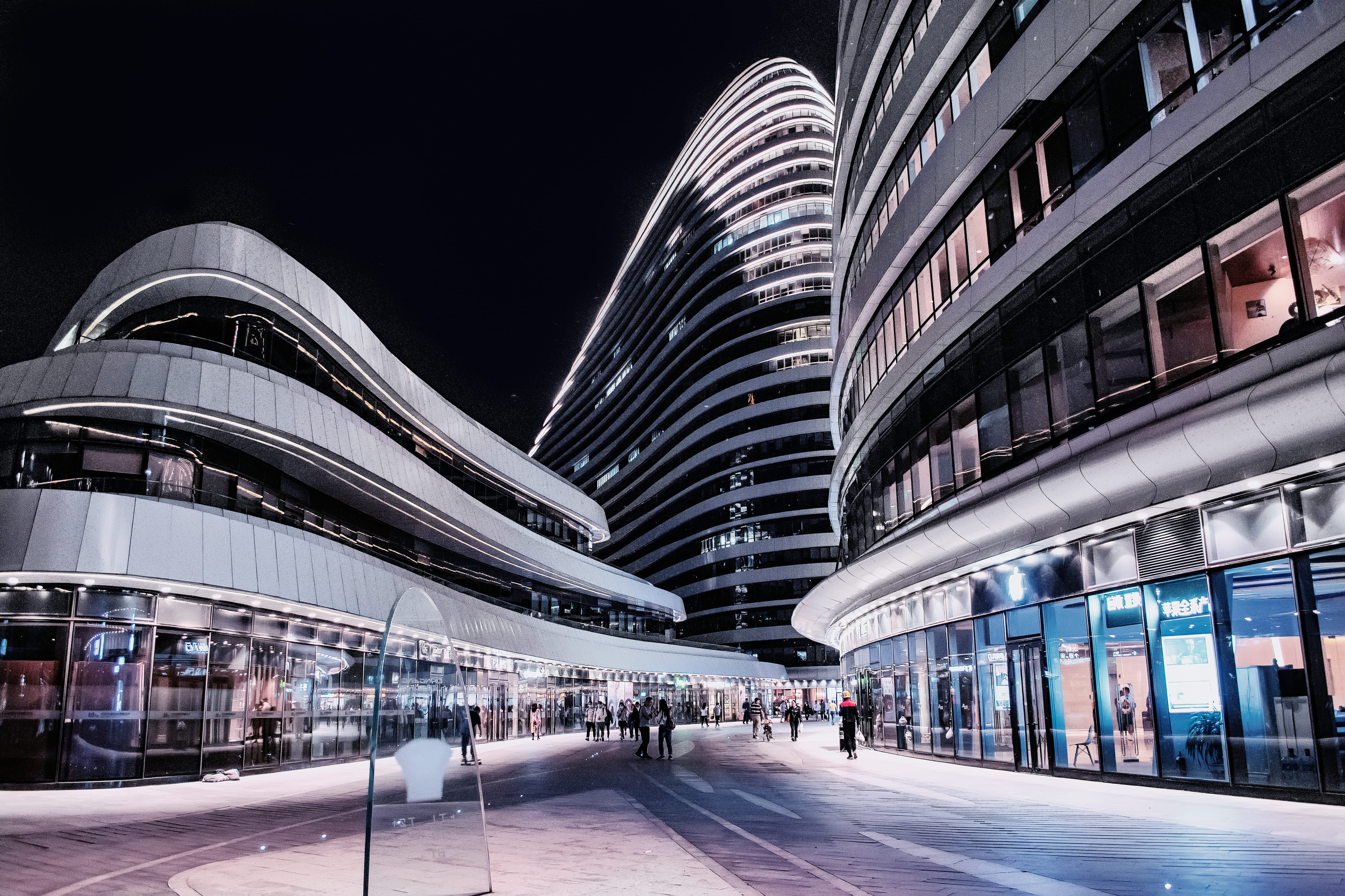 city life, 城市, beijing, human, night, skyscraper, person, built structure, china, 建筑, city, building exterior, illuminated, incidental people, modern, 现代, HD Wallpaper