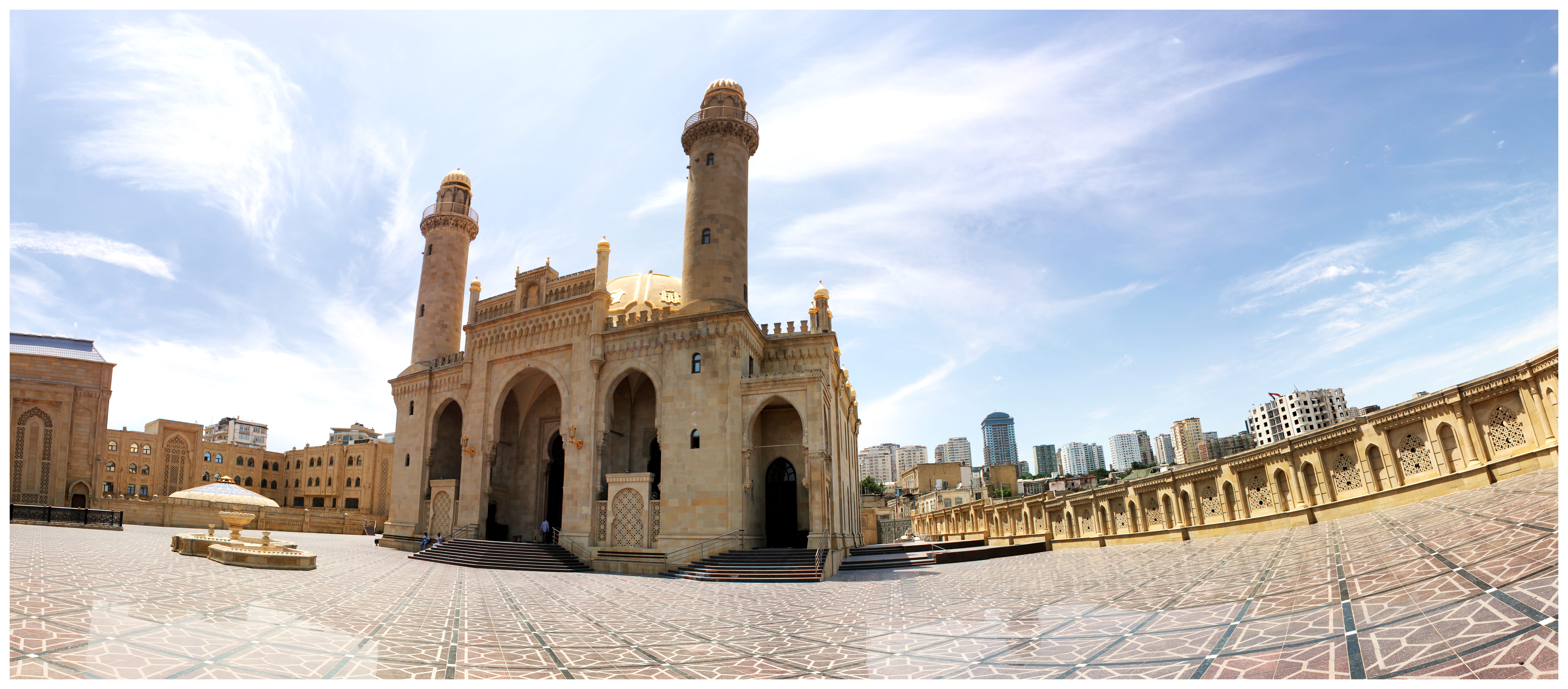 sky, building, built structure, mosque, gothic style, sunlight, cloud - sky, building exterior, transfer print, history, town, belief, day, city, spirituality, HD Wallpaper