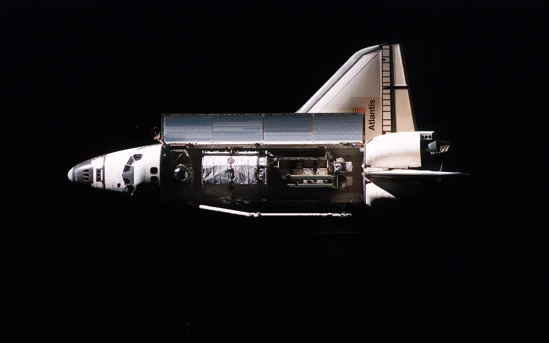 1080P, Atlantis, space, Shuttle, HD Wallpaper