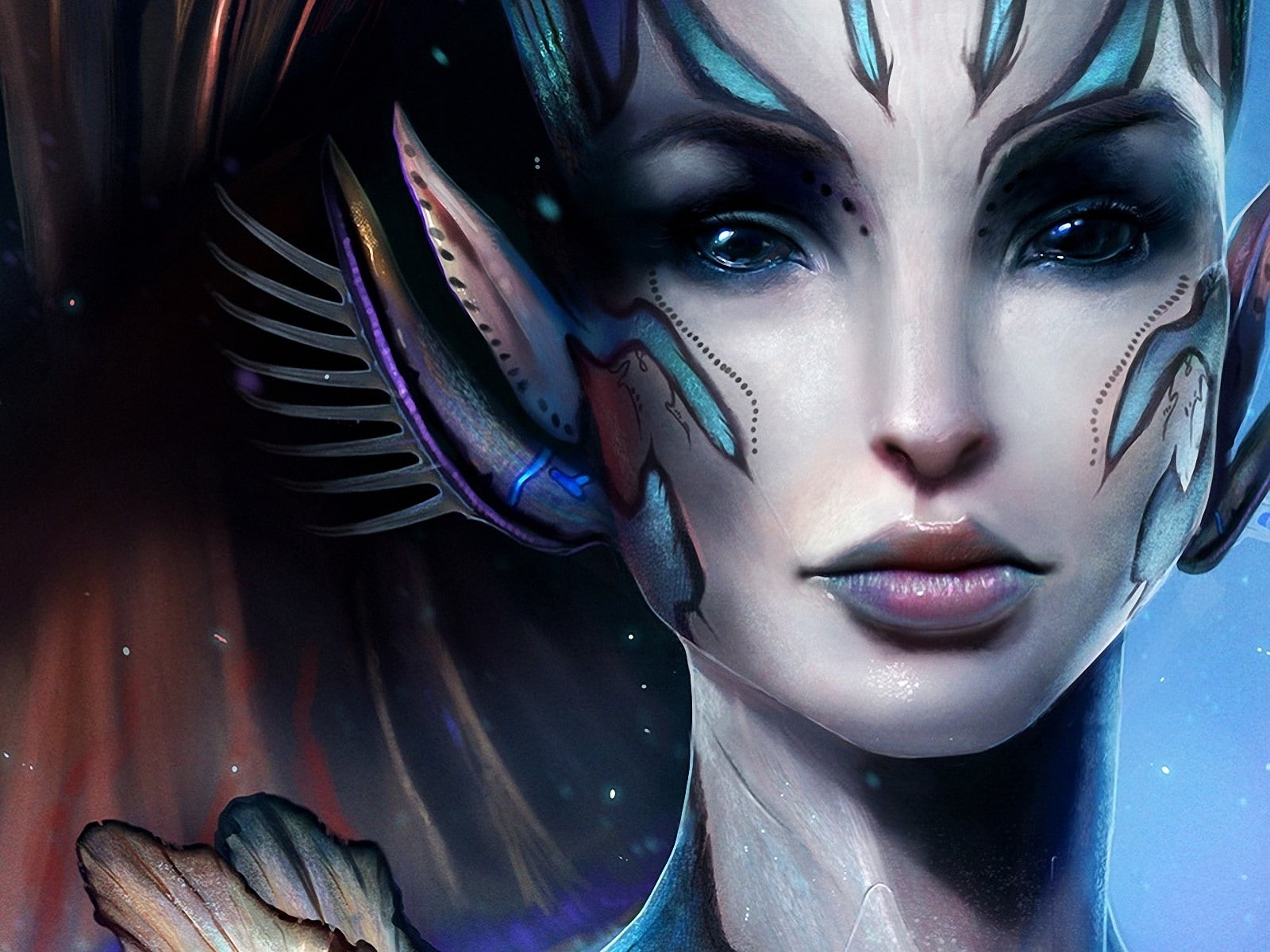 fantasy, hd, x, dan, fantasy art, 720P, artwork, art, luvisi, women, HD Wallpaper