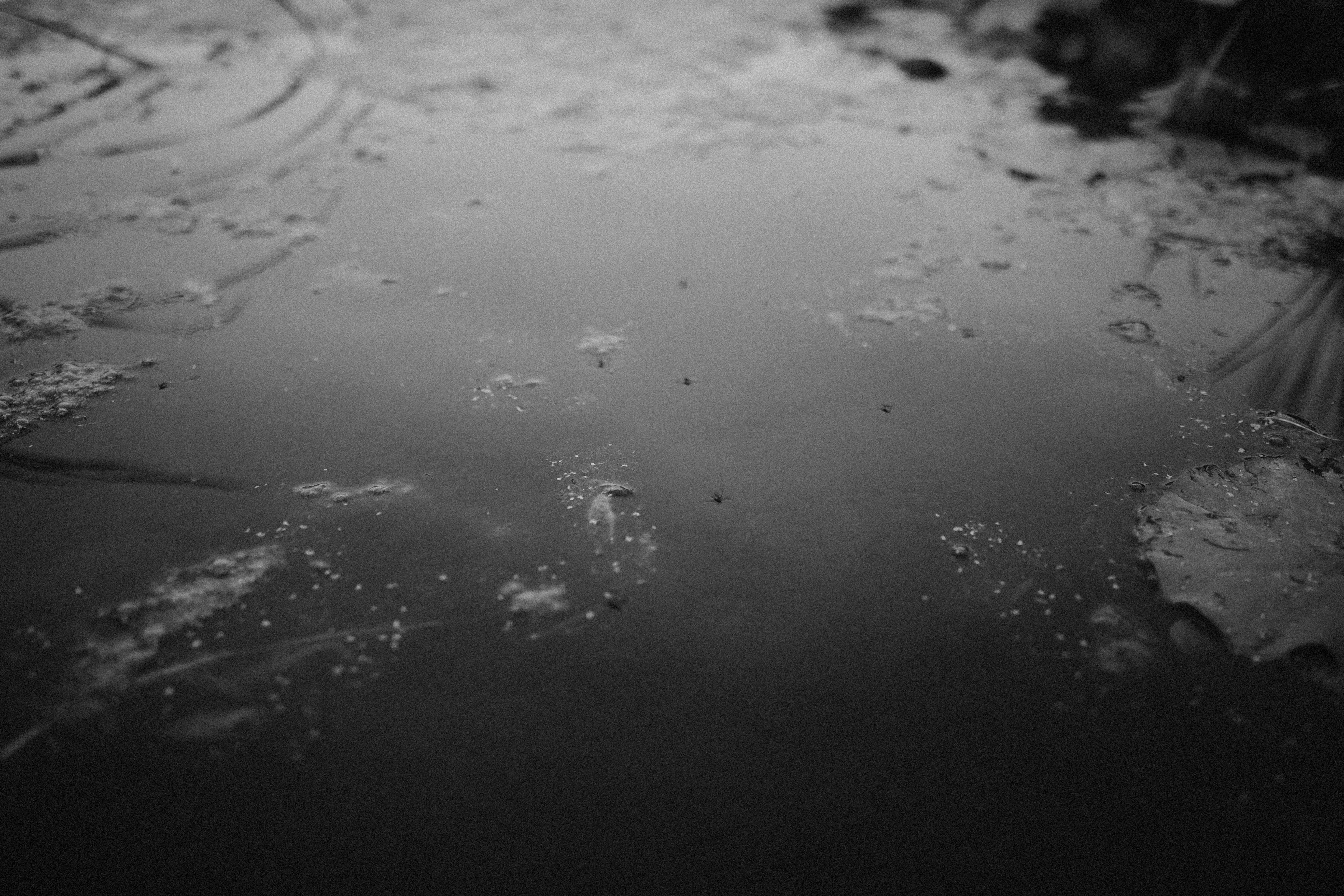 lake, nature, surface, alekon, backgroundblack, high angle view, sea, puddle, water, frozen lake, dark, reflection, environment, blackwater, backgrounds, HD Wallpaper