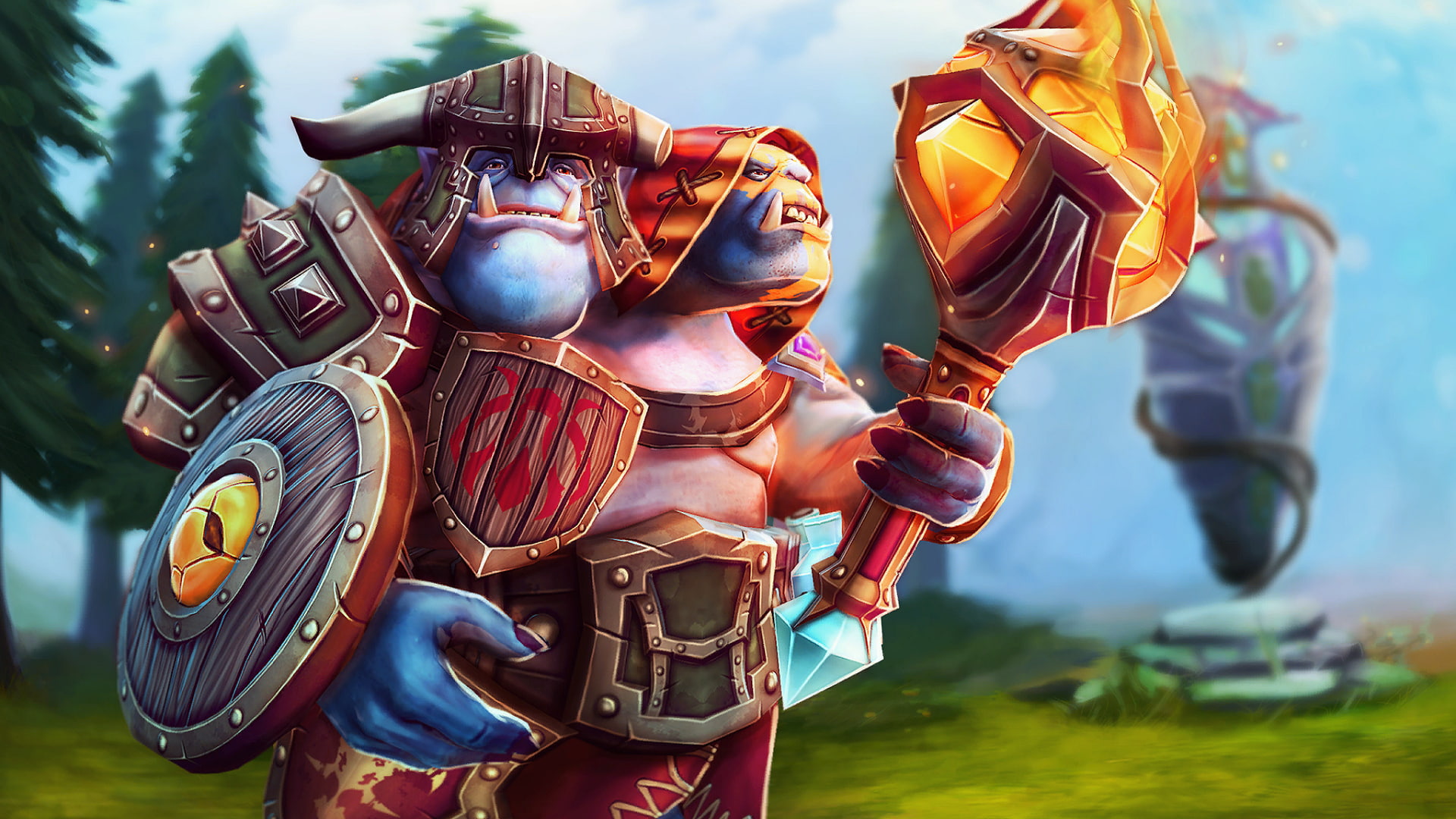 armor, Ogre Magi, Heroes, fantasy Art, 1080P, Valve Corporation, Valve, Defense Of The Ancient, Shields, Dota 2, dota, HD Wallpaper