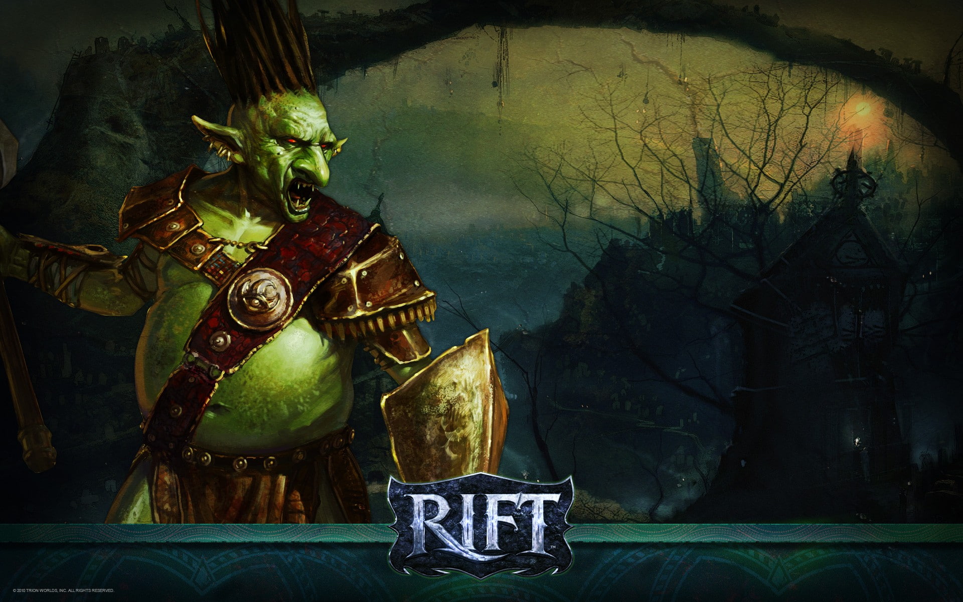 ogre, troll, rift, warrior, armor, games, fantasy, 1080P, HD Wallpaper