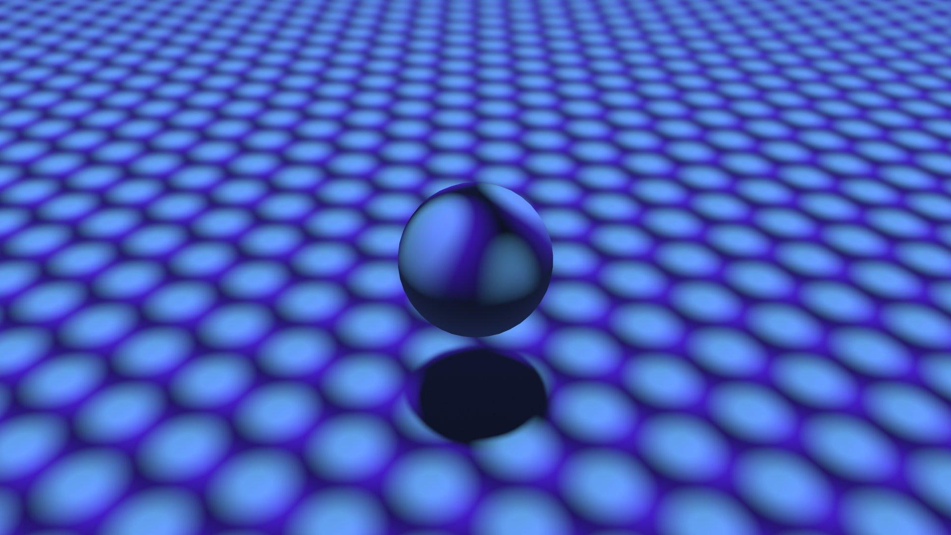 texture, 3d and abstract, blue, balls, smooth, round, shadows, circles, sphere, 1080P, groovy, HD Wallpaper