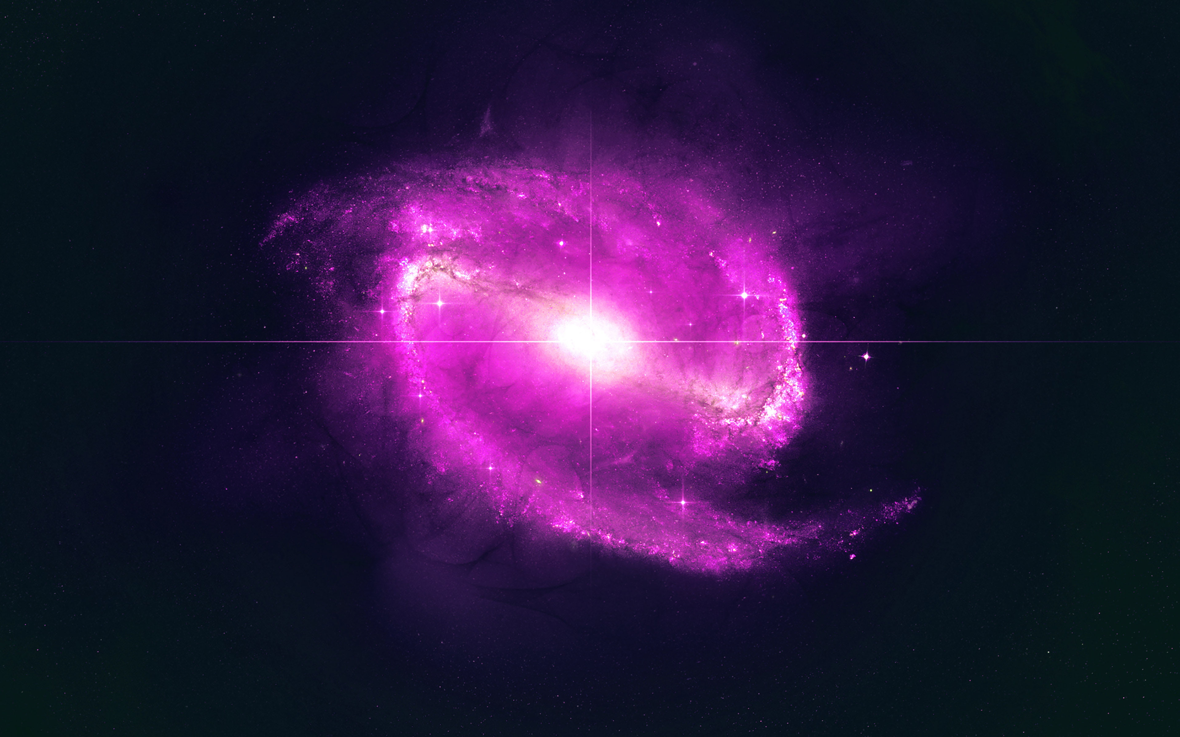 dark, 4K, space, nature, explosion, star, bingbang, pink, HD Wallpaper