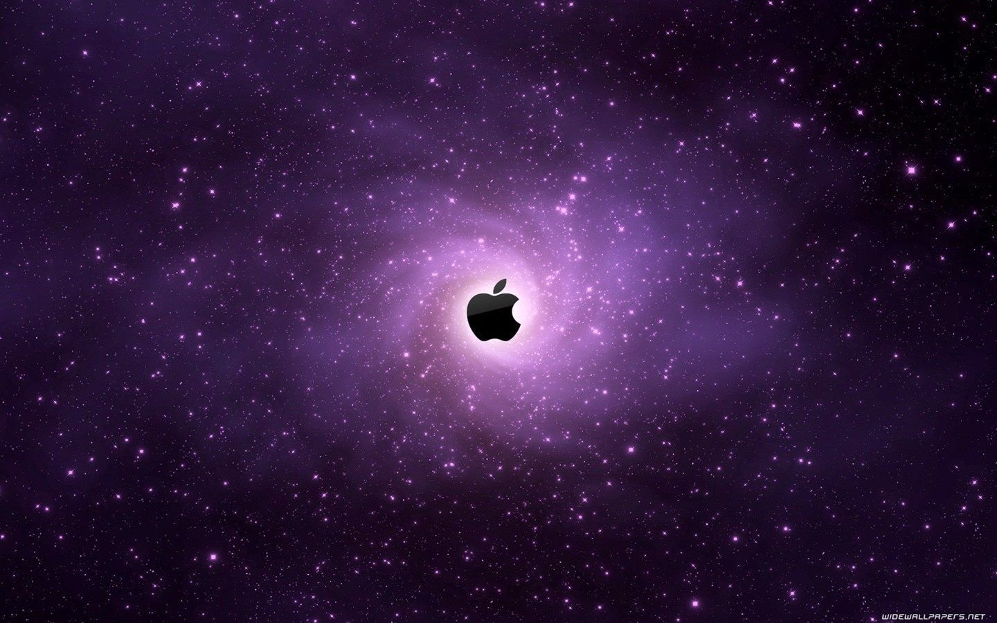 scenics - nature, silhouette, star field, sky, nature, backgrounds, space apple inc_ logo, outdoors, magenta, 720P, space, purple background, no people, HD Wallpaper