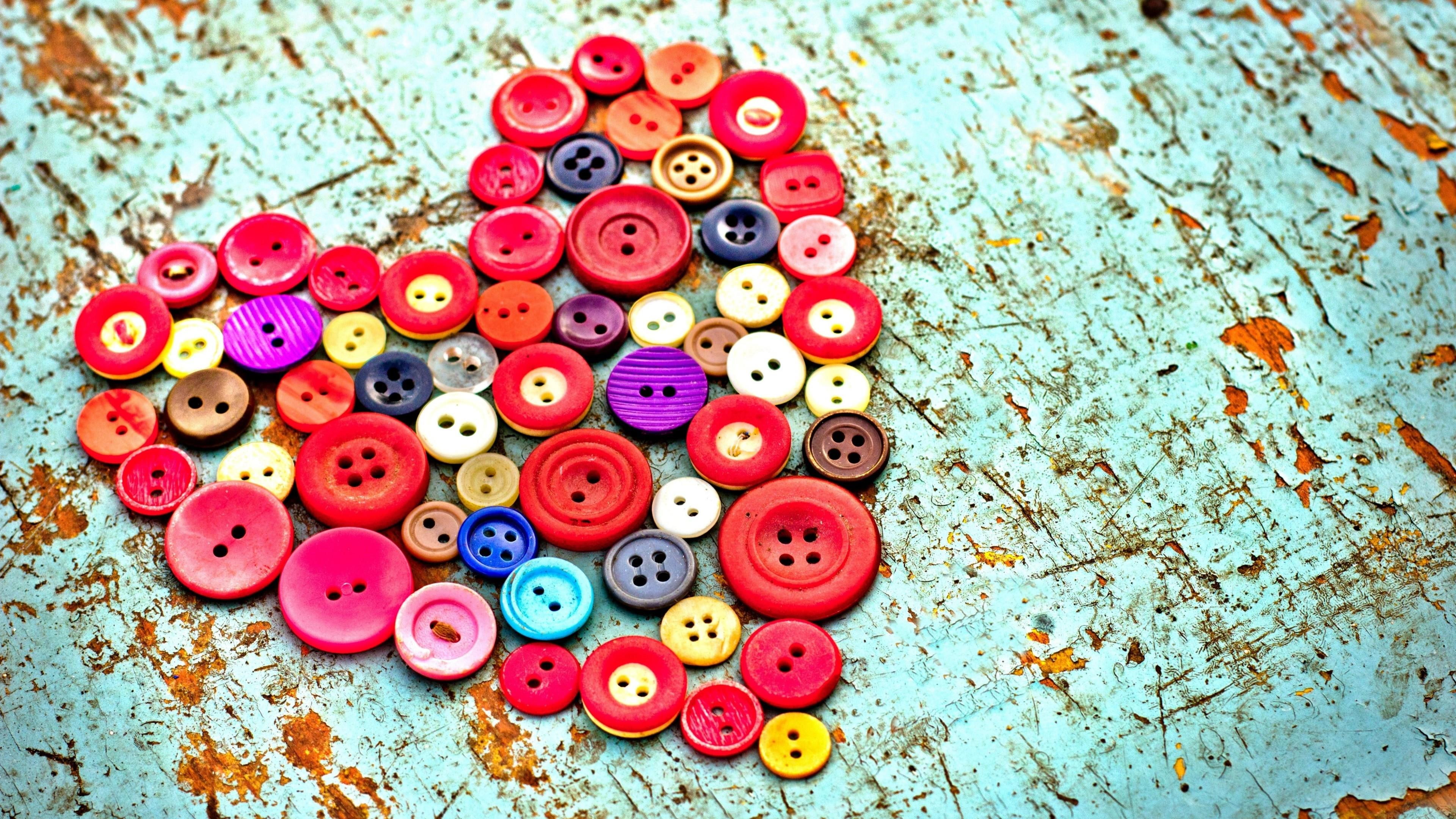 cyan, heart, red, woody, yellow, butan, white, button, dil, buttons, water, maroon, love, pink, magenta, orange, lovely, blue, 4K, bringel, HD Wallpaper
