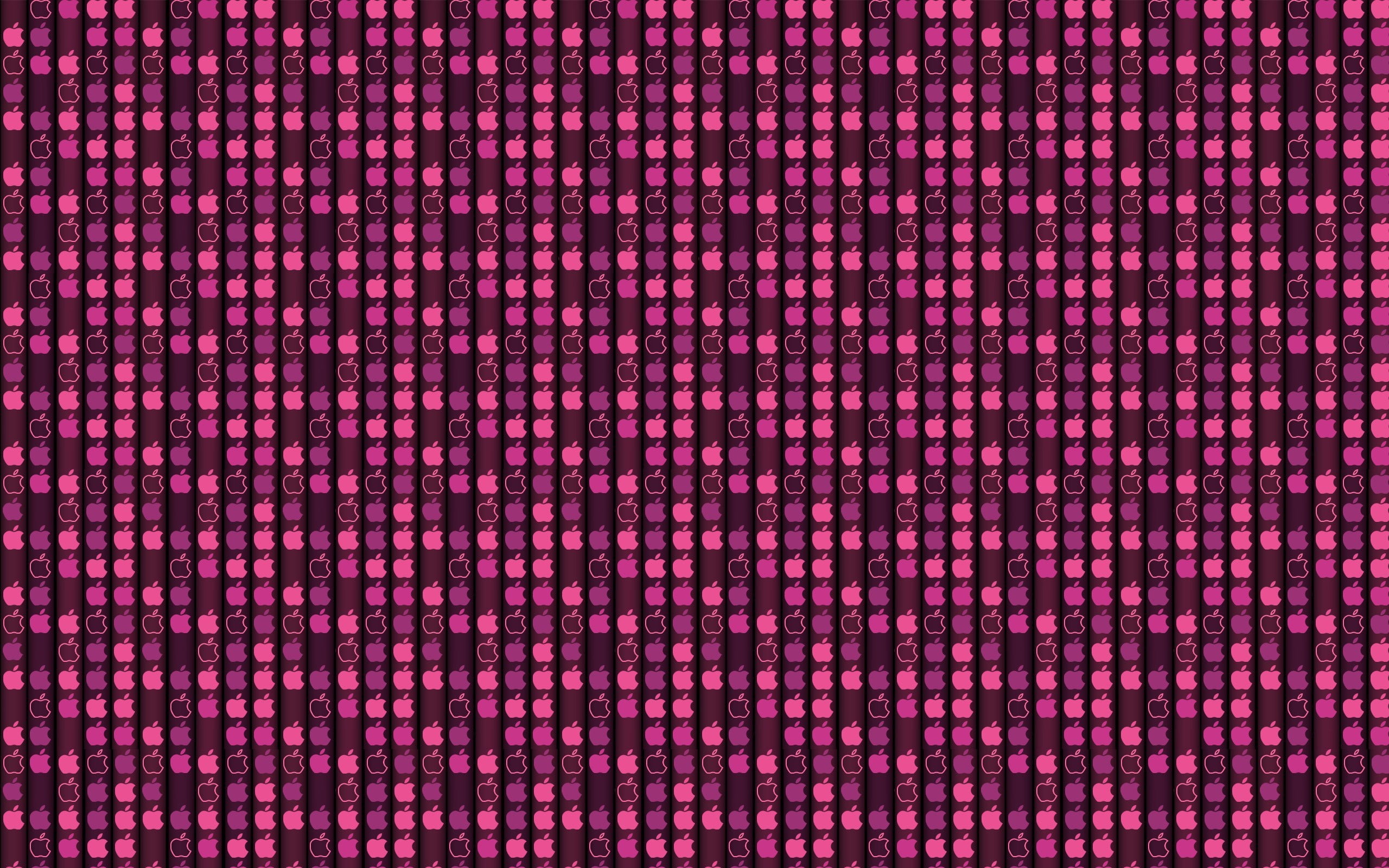 illuminated, digital art, pattern, Apple Inc., close-up, vibrant color, no people, shape, industry, order, abstract, red, backgrounds, night, 2K, full frame, HD Wallpaper