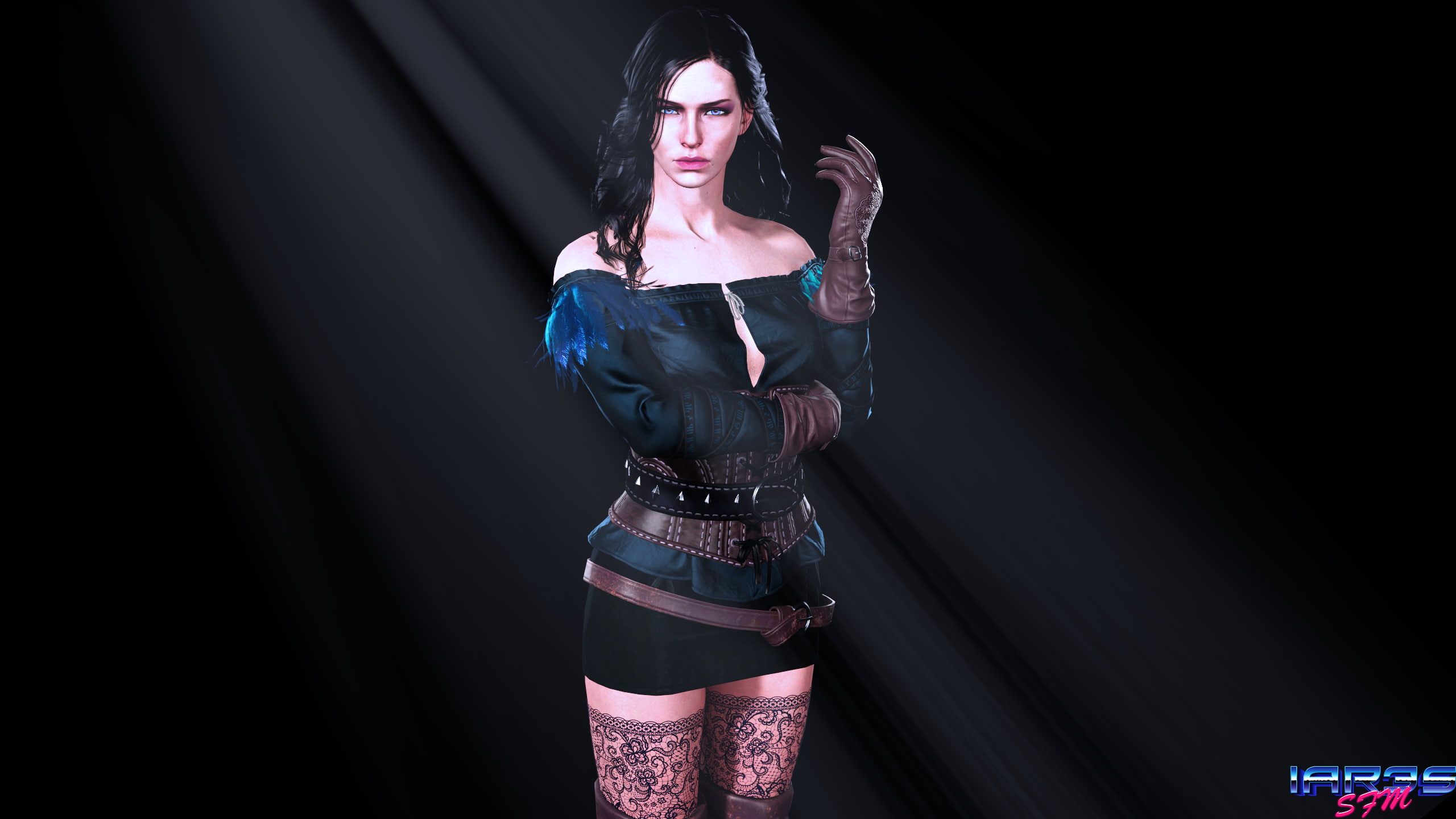 Thigh Highs, Skirt, Belt, The Witcher, The Witcher 3: Wild Hunt, Boots, Glove, Woman, 2K, Yennefer of Vengerberg, HD Wallpaper