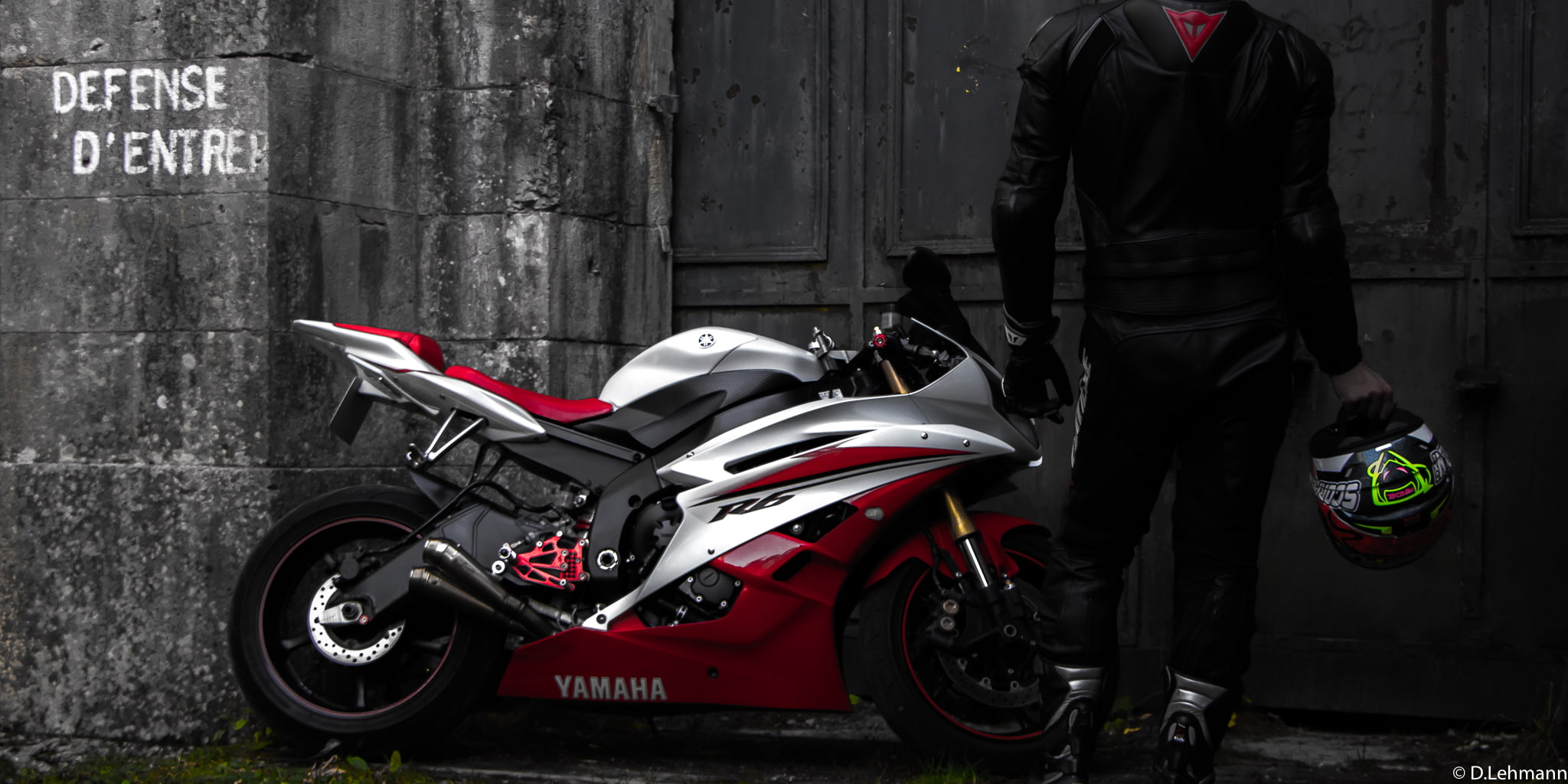 1080P, outdoors, casual clothing, headwear, standing, real people, one person, crash helmet, women, men, day, motorcycle, sport, leisure activity, yamaha, HD Wallpaper