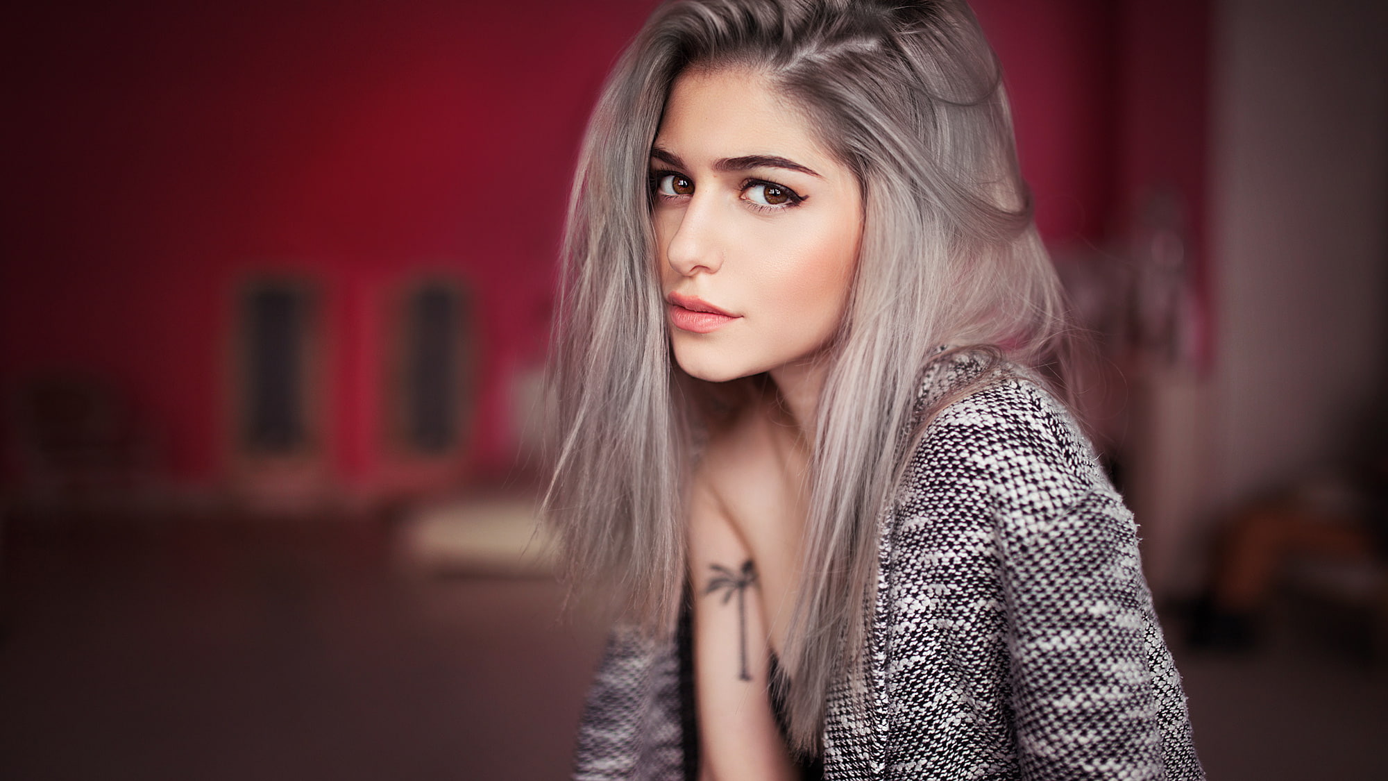 Lips, Blonde, Galina Rover, Gorokhov, Model, 1080P, Girl, View, Face, Hair, HD Wallpaper