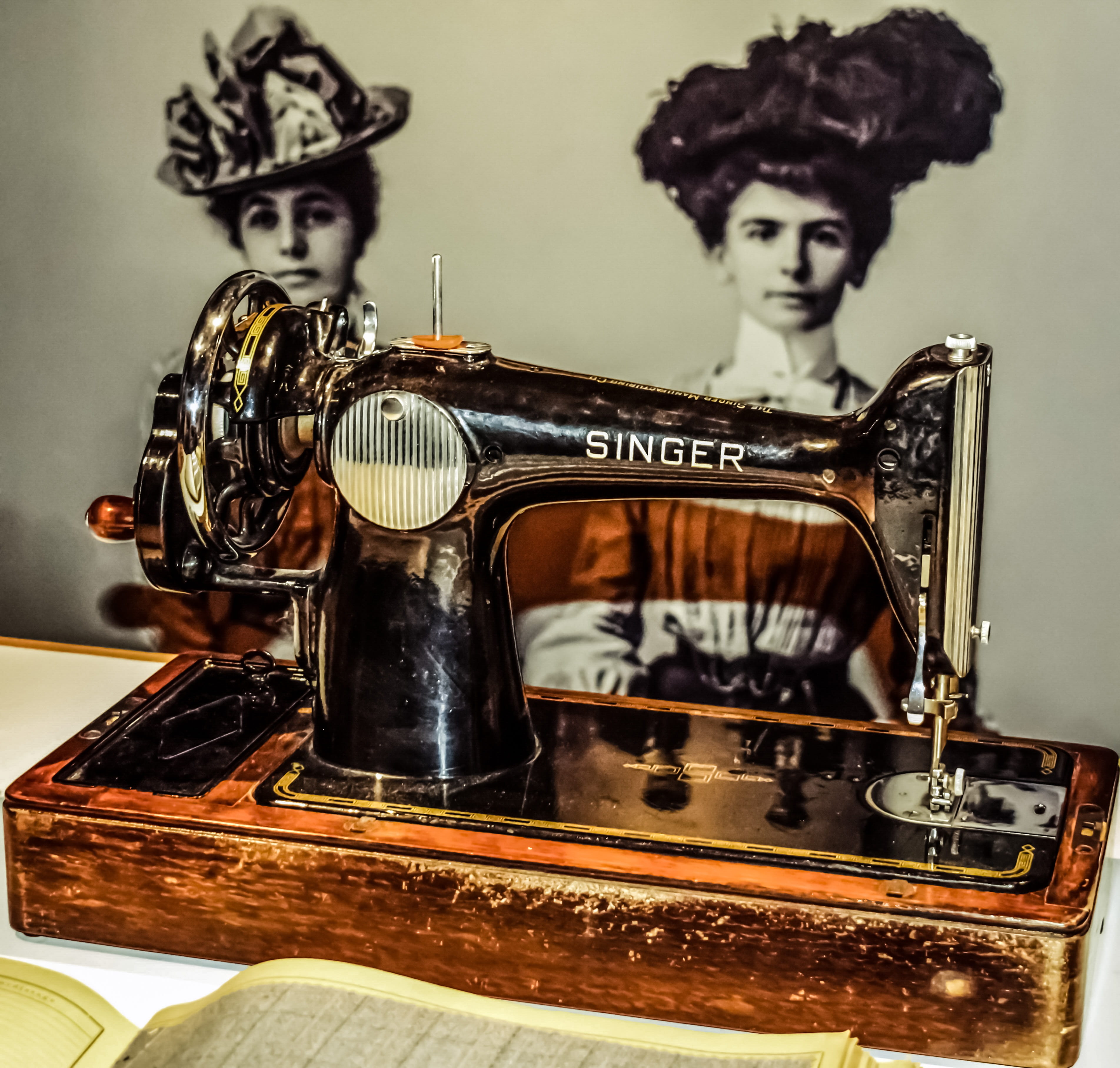 manual, art and craft, machinery, creativity, black, close-up, coffee, representation, table, drink, antique, wood - material, female likeness, human representation, HD Wallpaper