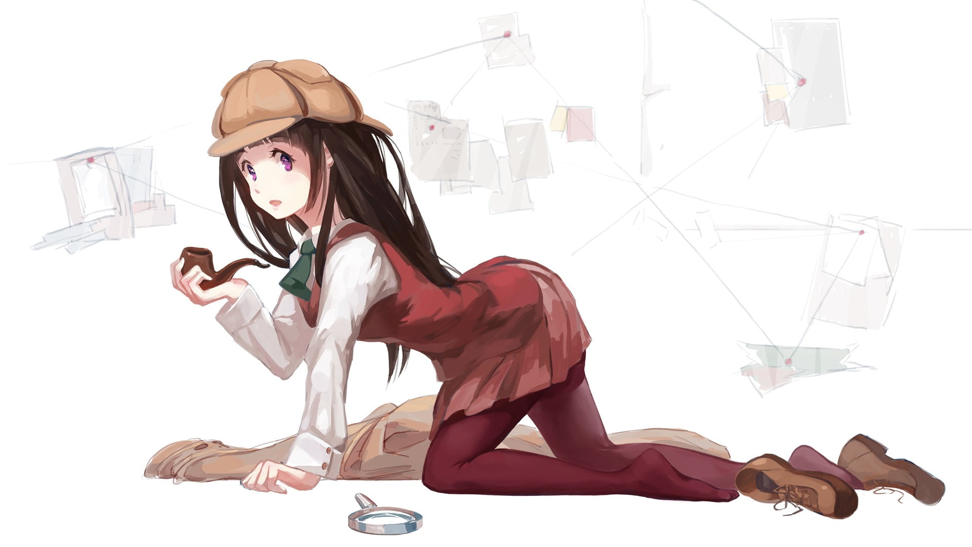 1080P, anime, Hyouka, HD Wallpaper