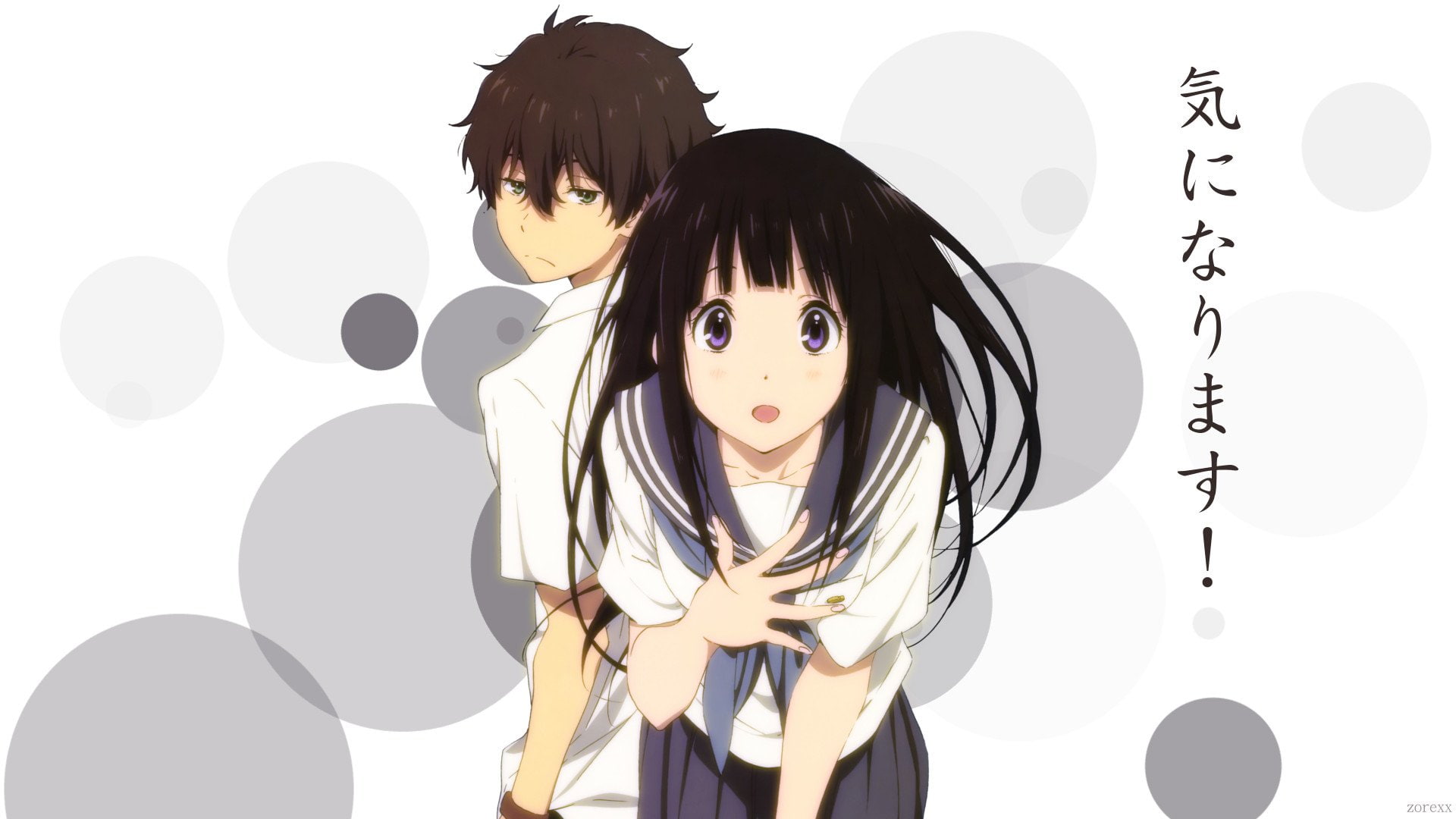 Hyouka, Hōtarō Oreki, Anime, 1080P, Eru Chitanda, HD Wallpaper