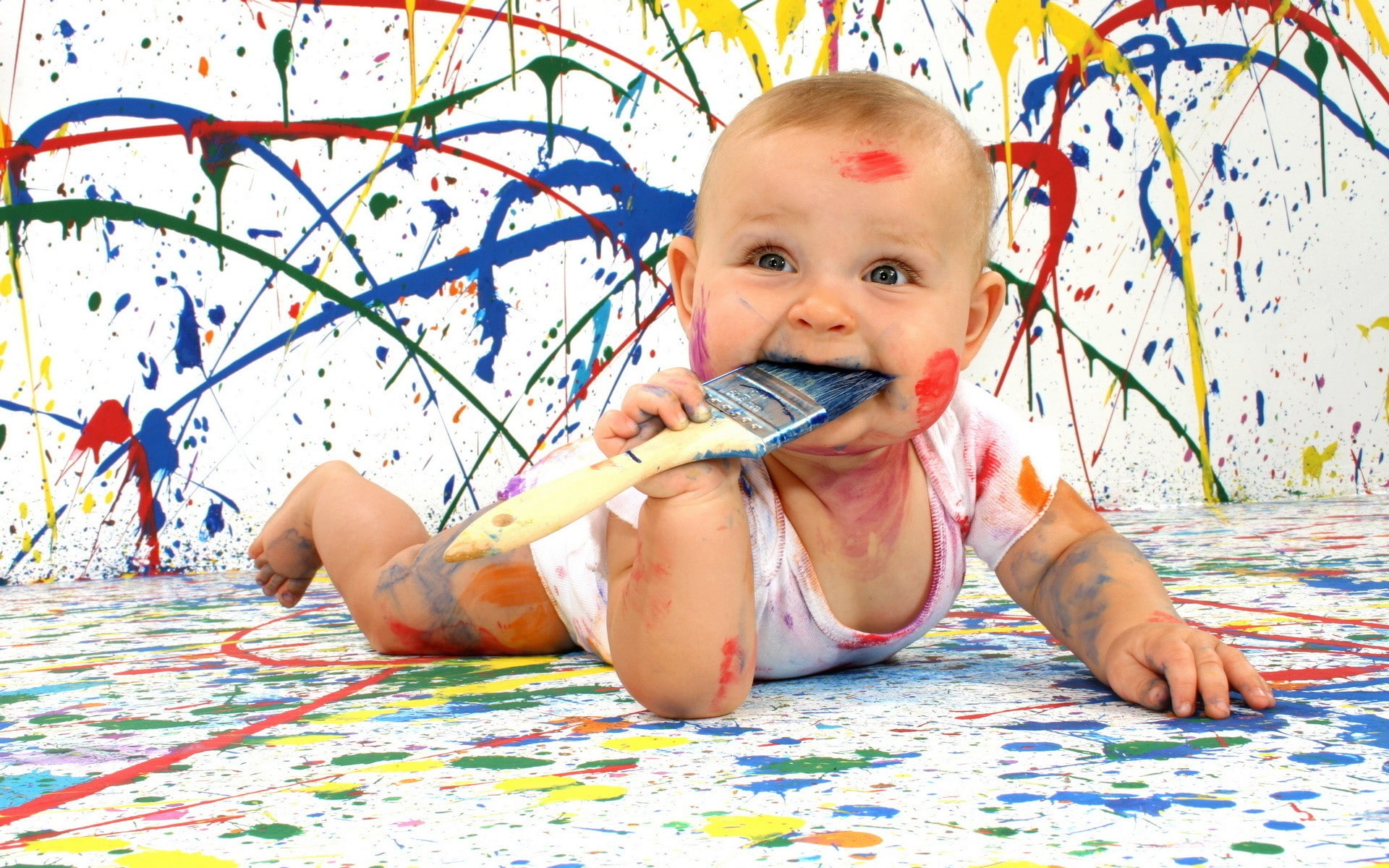 cute, one person, baby clothing, toddler, full length, babyhood, children, child, real people, messy, 1080P, childhood, baby, innocence, young, front view, HD Wallpaper