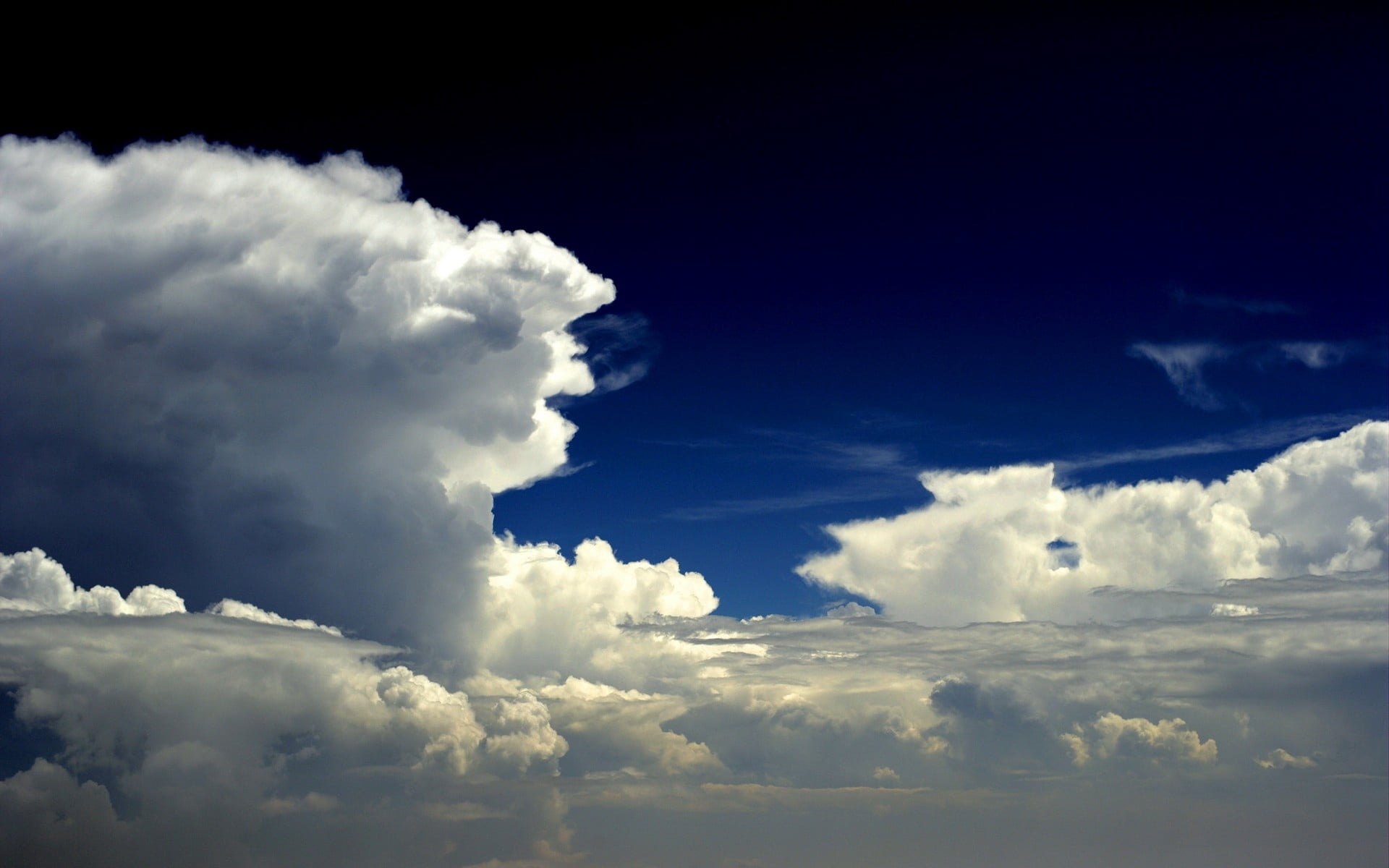 dramatic Sky, cloudscape, meteorology, sunlight, softness, space, blue, no People, cloud - Sky, backgrounds, heaven, nature, cumulus Cloud, summer, sun, HD Wallpaper