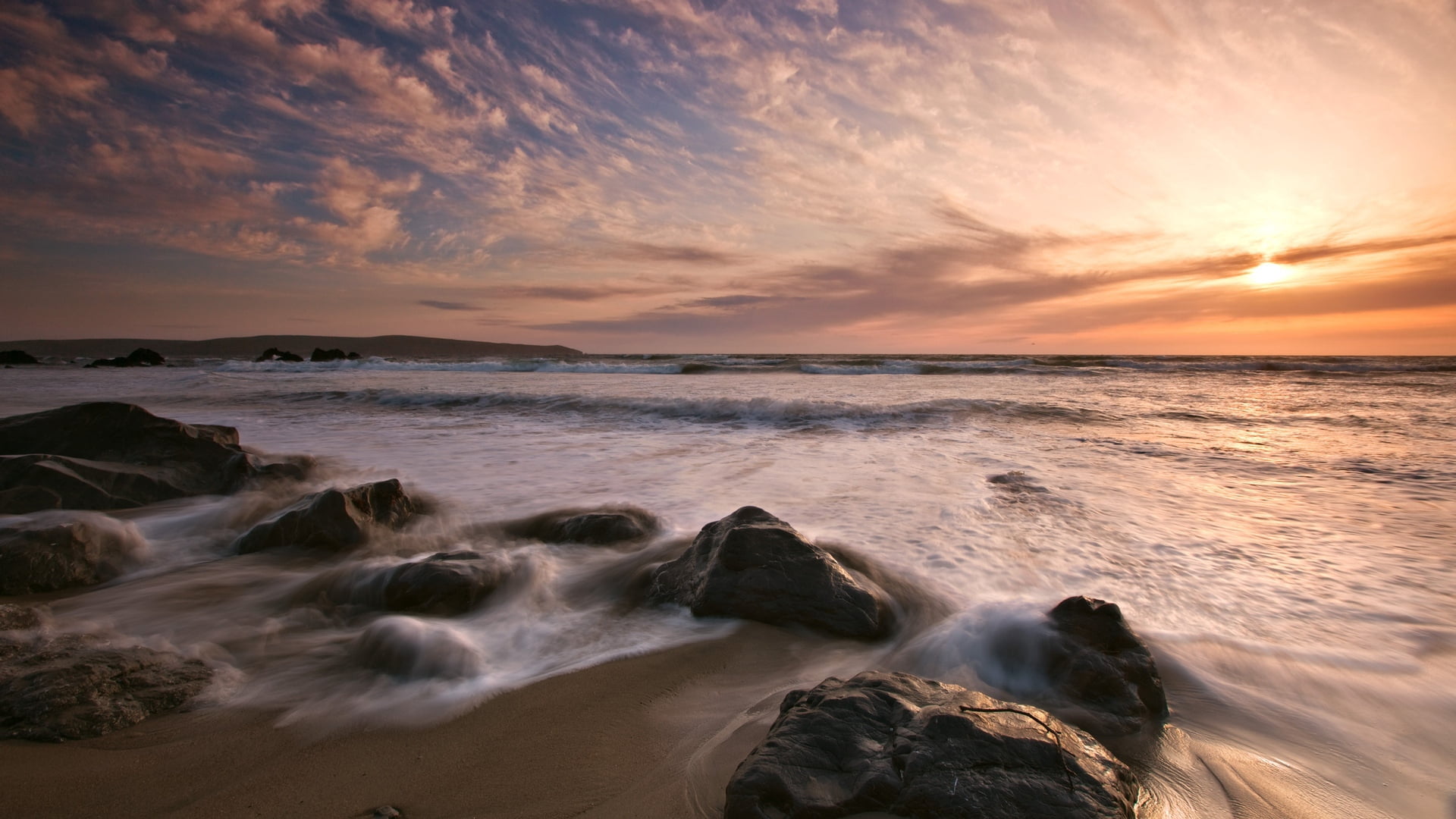 summer, stones, blue, weather, tranquil Scene, travel, horizon Over Water, decline, scenics, ease, sand, travel Destinations, beauty In Nature, cloudscape, HD Wallpaper