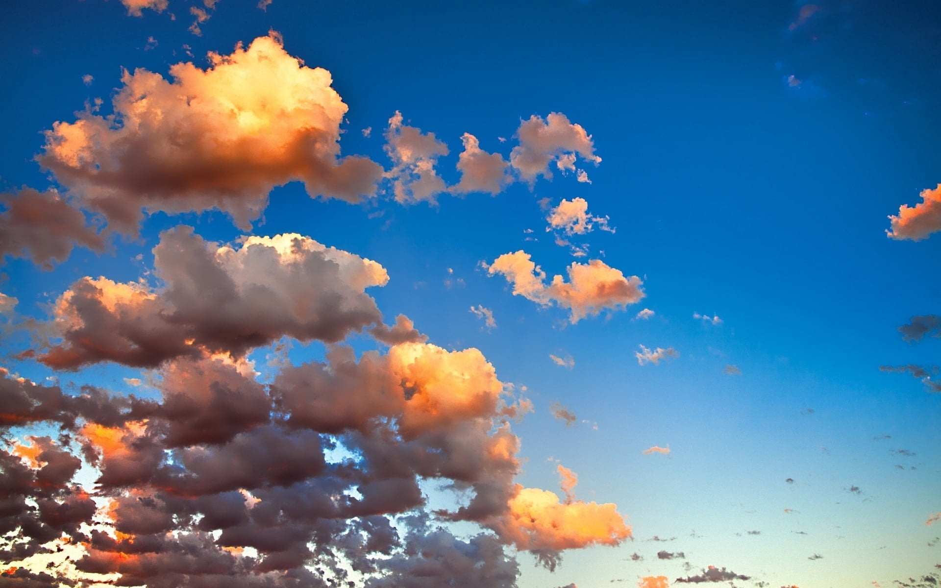 yellow, light - Natural Phenomenon, vibrant Color, cloudscape, nature, clouds, landscape, dusk, scenics, sunrise - Dawn, 1080P, season, majestic, fluffy, HD Wallpaper