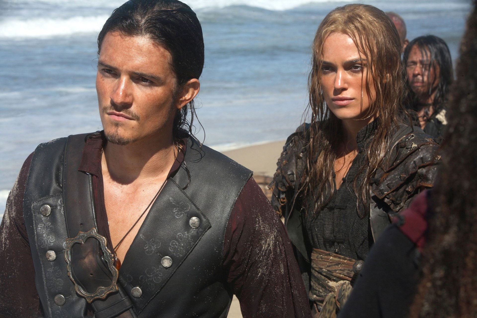 Orlando Bloom, Pirates Of The Caribbean, Keira Knightley, Will Turner, Elizabeth Swann, Pirates Of The Caribbean: At Worlds End, 1080P, HD Wallpaper